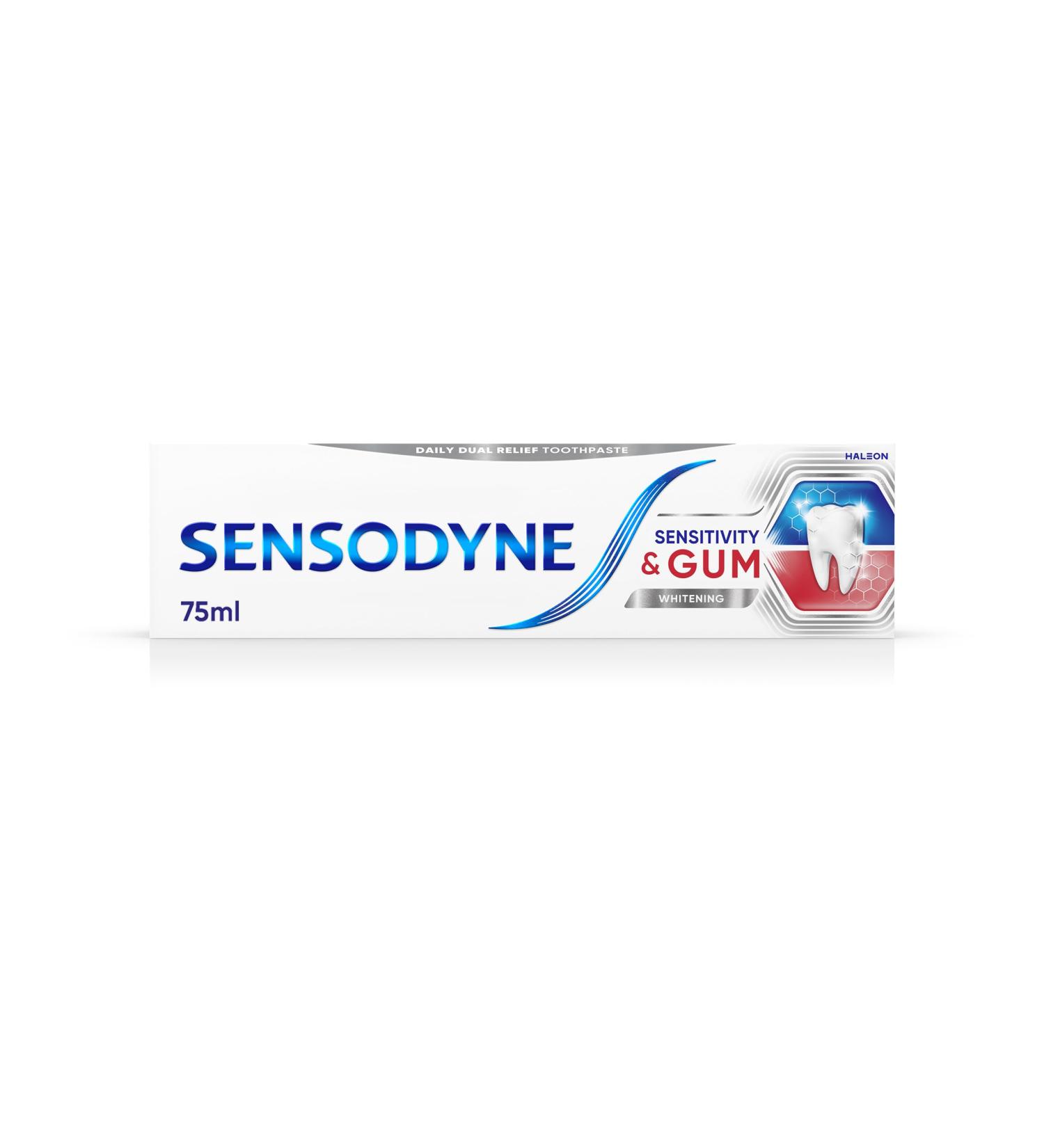 Sensodyne Sensitive Toothpaste for Sensitivity & Gum Whitening 75ml - Pack of 1 - Buy Online on GoSupps.com
