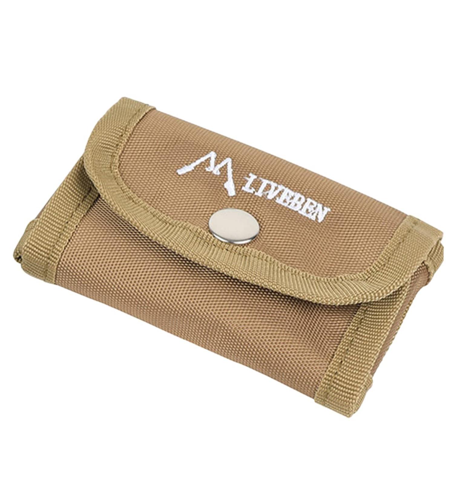 Beavorty Khaki Travel Organizer for Men - Safety Razor & Beard Care Bag 11x7cm - Buy Online on GoSupps.com