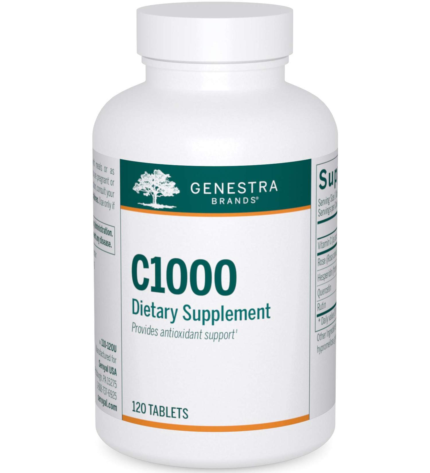 Genestra Brands C1000 | 1000mg Ascorbic Acid | 120 Tablets - Pack of 1 - Buy Online on GoSupps.com