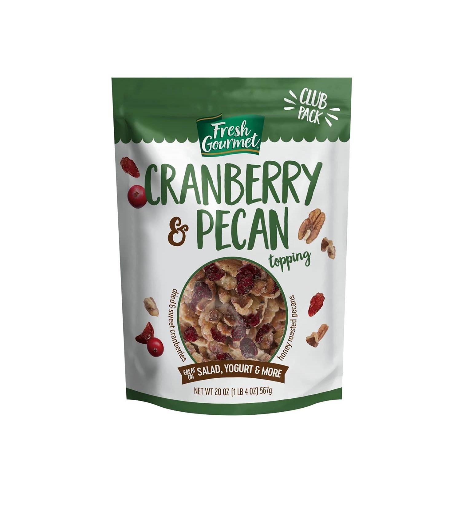 Fresh Gourmet Dried Cranberry & Pecan Topping 20 Oz - Premium Quality - Buy Online on GoSupps.com