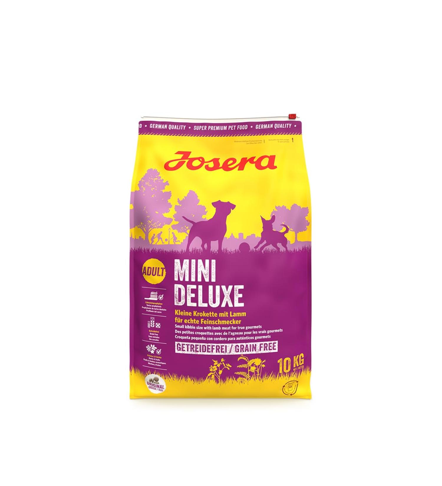 Josera MiniDeluxe 10 kg - Cereal-Free Dog Food for Small Breeds | Super Premium Lamb & Sweet Potato Dry Food - Buy Online on GoSupps.com