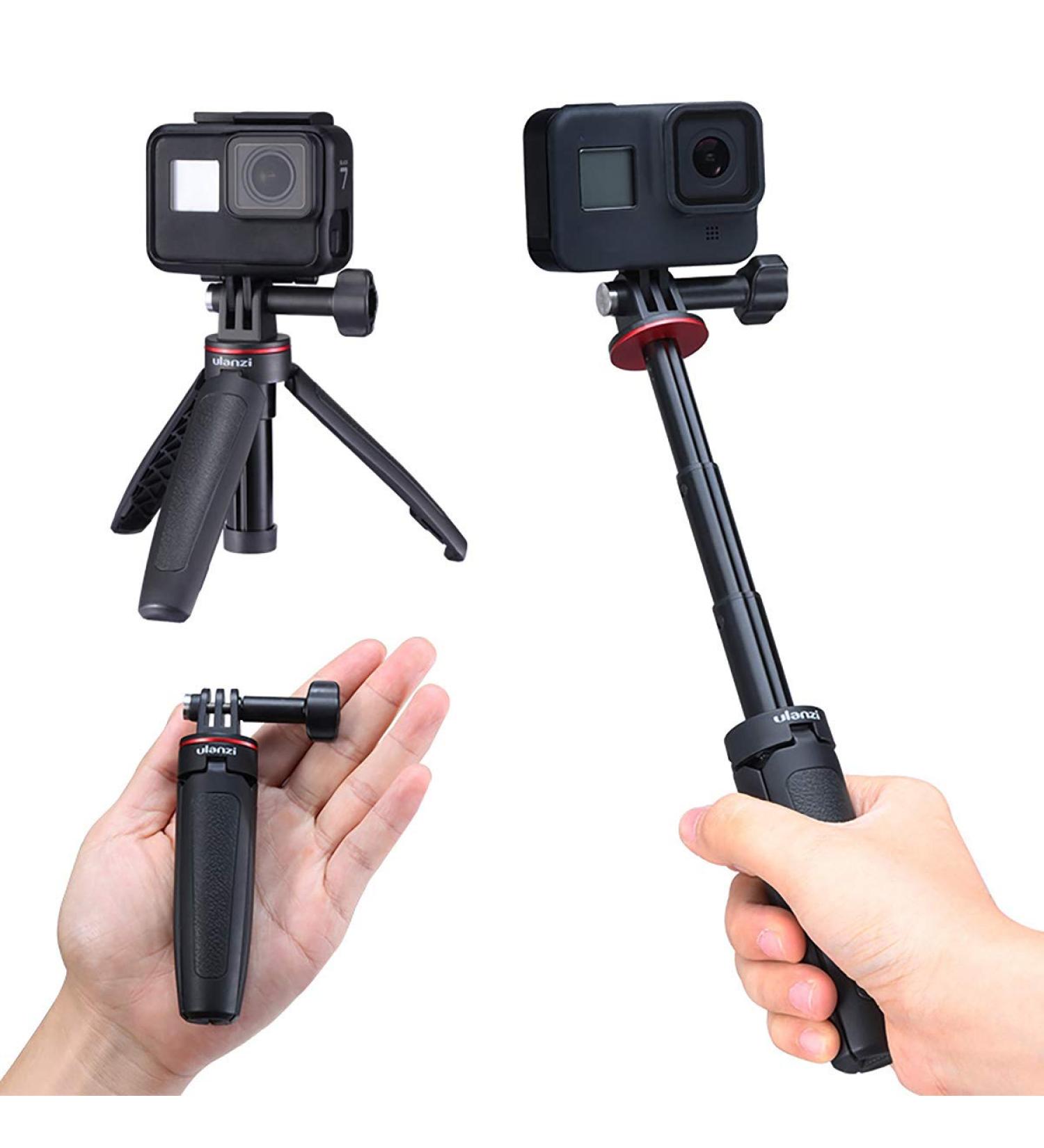 Extendable Selfie Stick for GoPro - Portable Vlog Tripod Stand for Hero 7/8/9/10/11, DJI Osmo, Insta 360 - Action Camera Accessory Kit - Buy Online on GoSupps.com
