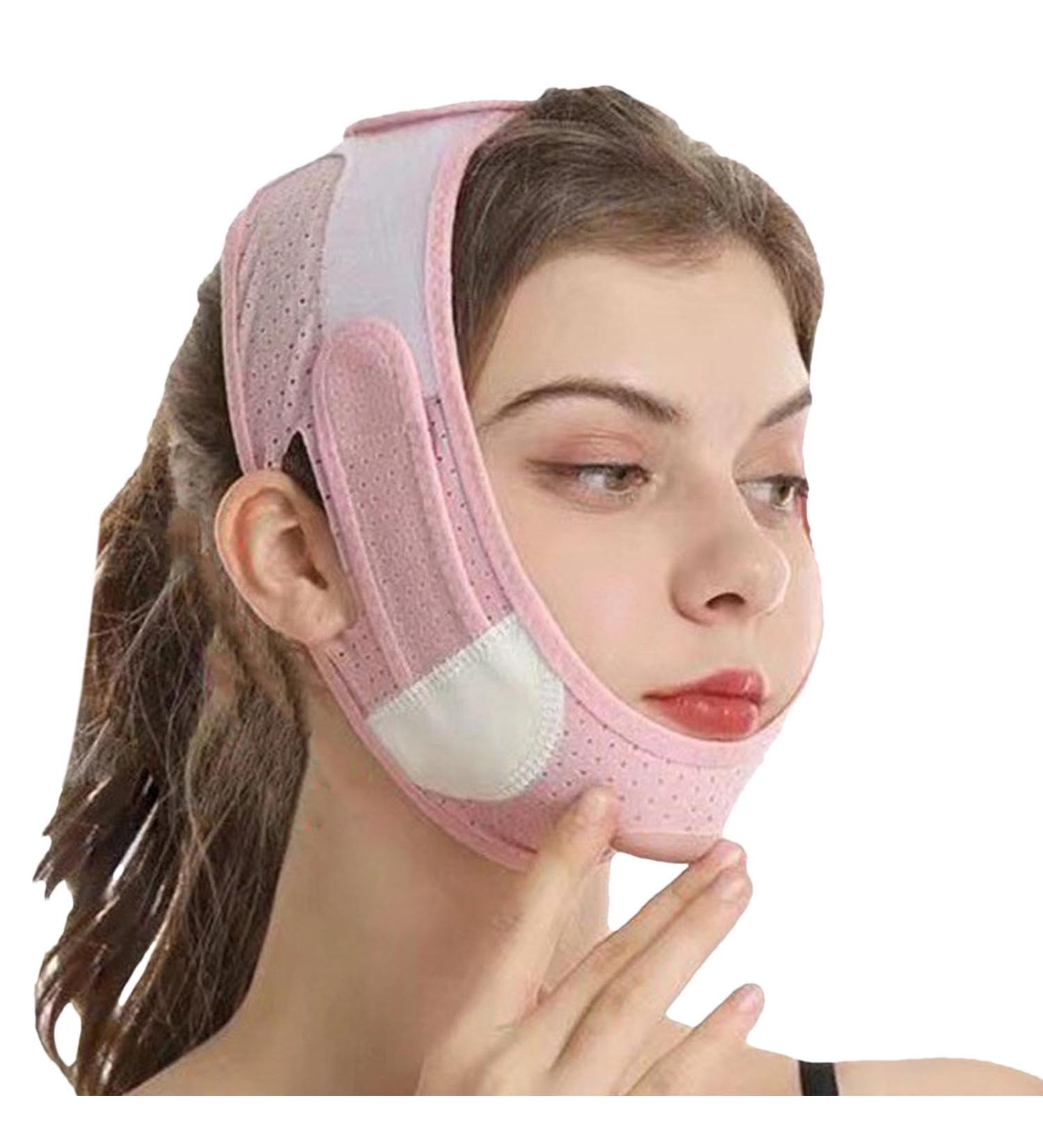 Wontool V Lines Lifting Strap | Double Chin Reducer Eliminator Face Lifting Belt Chin Strap Facial Slimming Strap V Lines Lifting Belt Breathable For Home Use - Buy Online on GoSupps.com