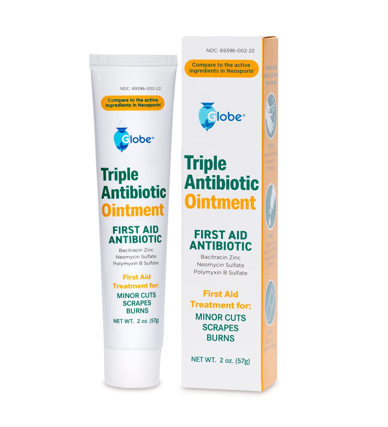 2 oz Triple Antibiotic First Aid Ointment for 24-Hour Infection Protection | Wound Care Treatment for Scrapes, Burns & Cuts - Buy Online on GoSupps.com