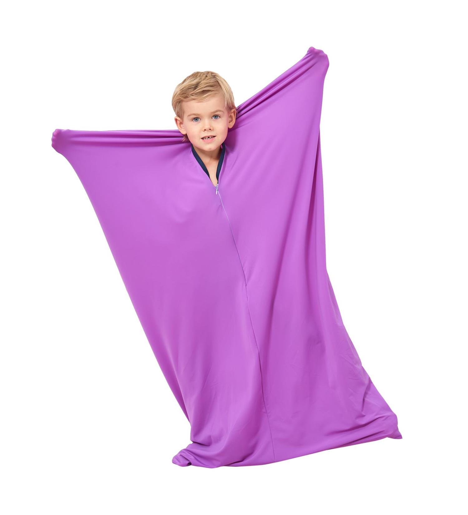 Sensory Sock Large 56'' 27'' by Special Supplies | Full-Body Wrap for Stress Relief and Relaxation in Purple - Buy Online on GoSupps.com