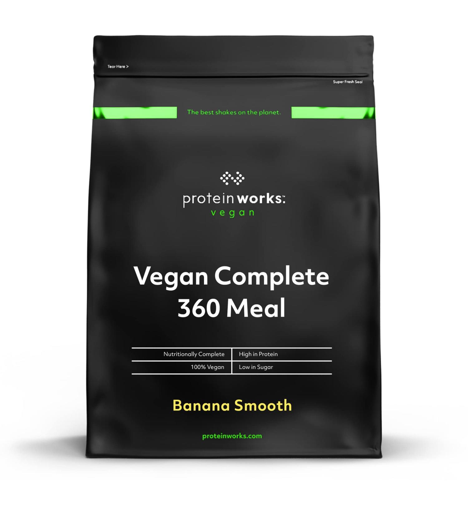 THE PROTEIN WORKS Complete Meal 360 Vegan | Creamy Banana | Nutritionally balanced | 100% vegan | Quick and affordable meal | THE PROTEIN WORKS | 2kg - Buy Online on GoSupps.com