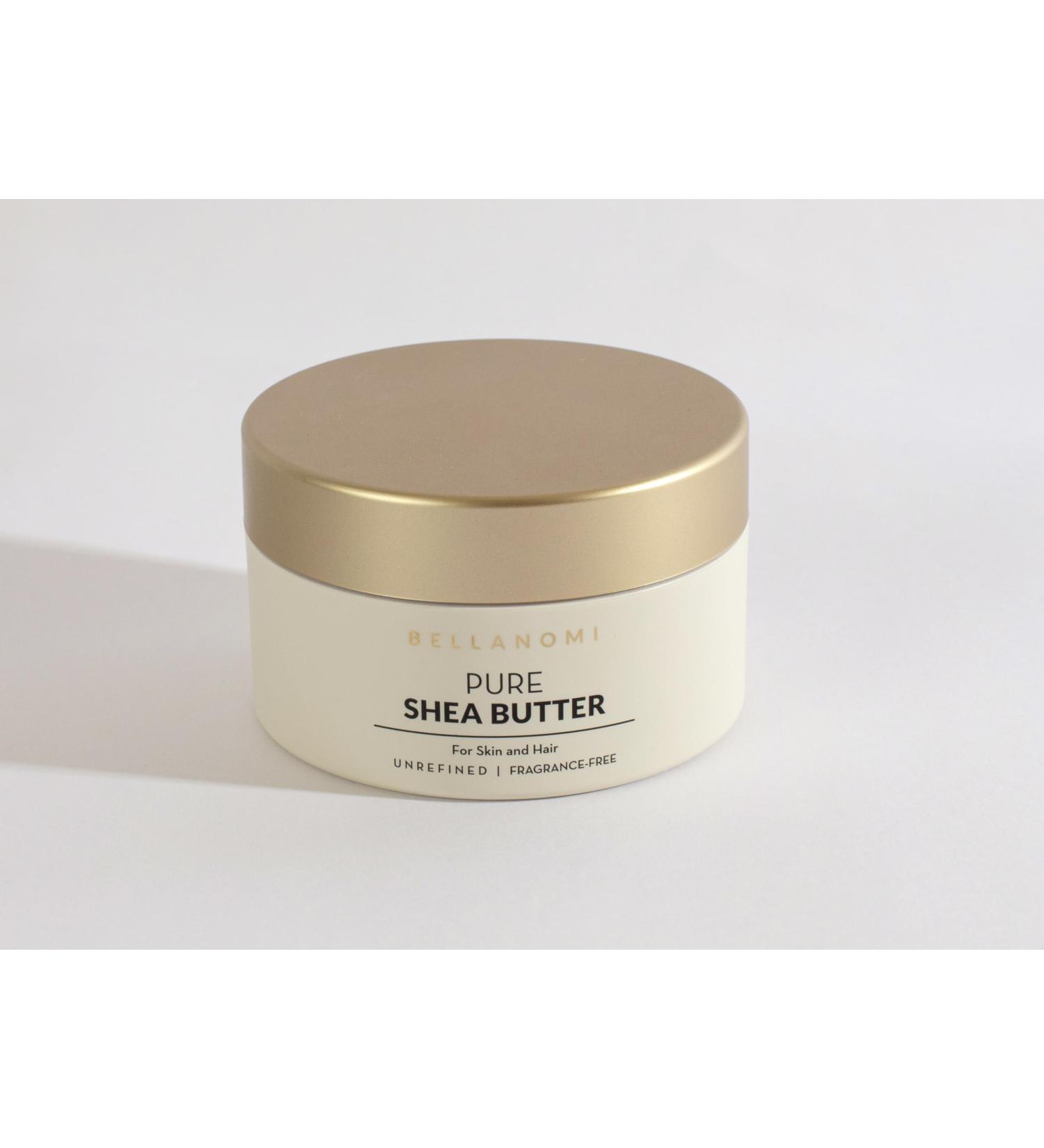 Bellanomi 100% Pure African Raw Shea Butter for Hair & Skin Organic Formula Unscented Moisturizing Body Butter for Dry Skin Hair and Nails (3.4 oz) - Buy Online on GoSupps.com
