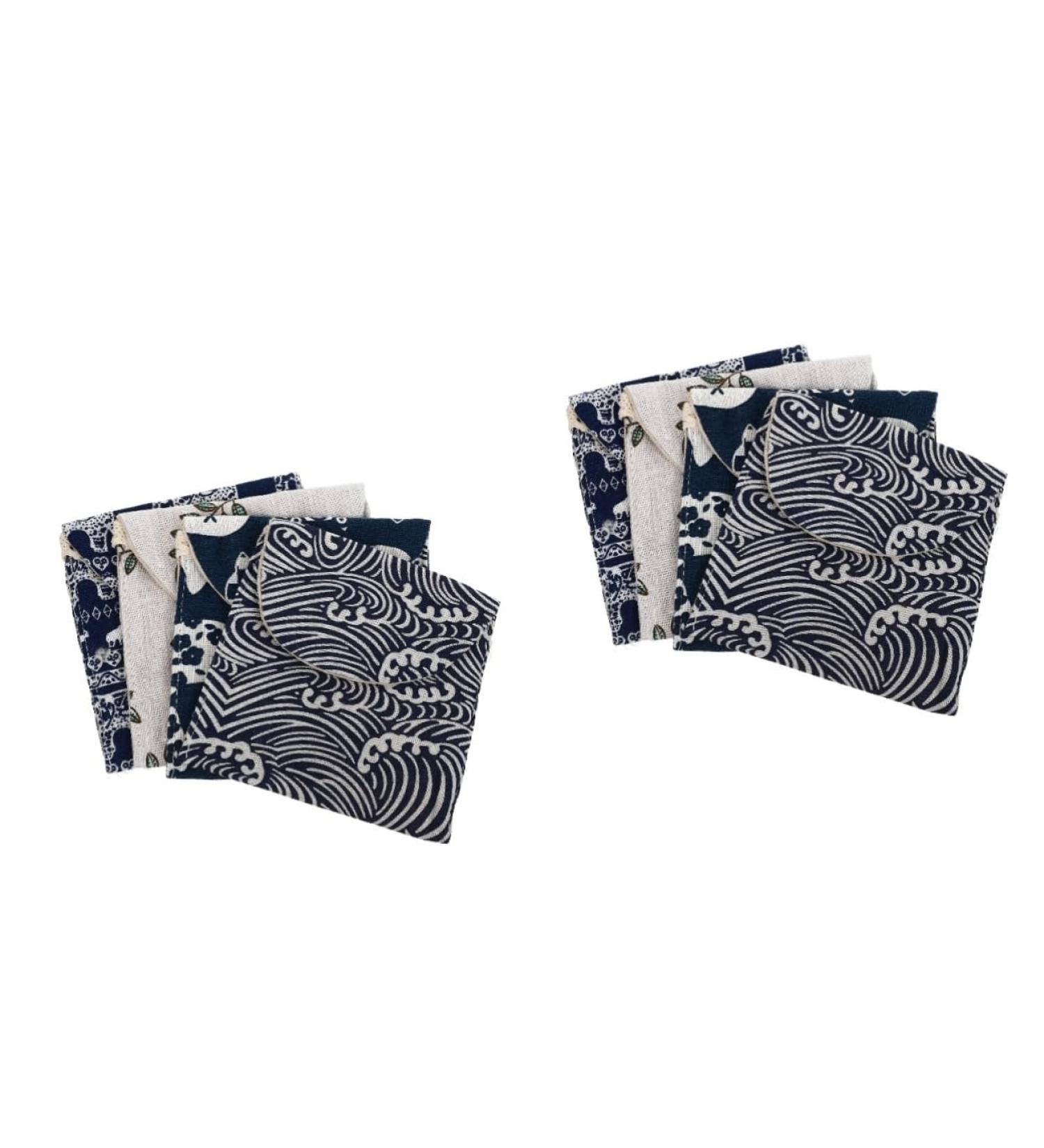 8-Piece Women's Napkin Cloth with Elephant Organizers - Travel Gift Menstrual Pouch, Assorted Colors - Pack of 1 - Buy Online on GoSupps.com