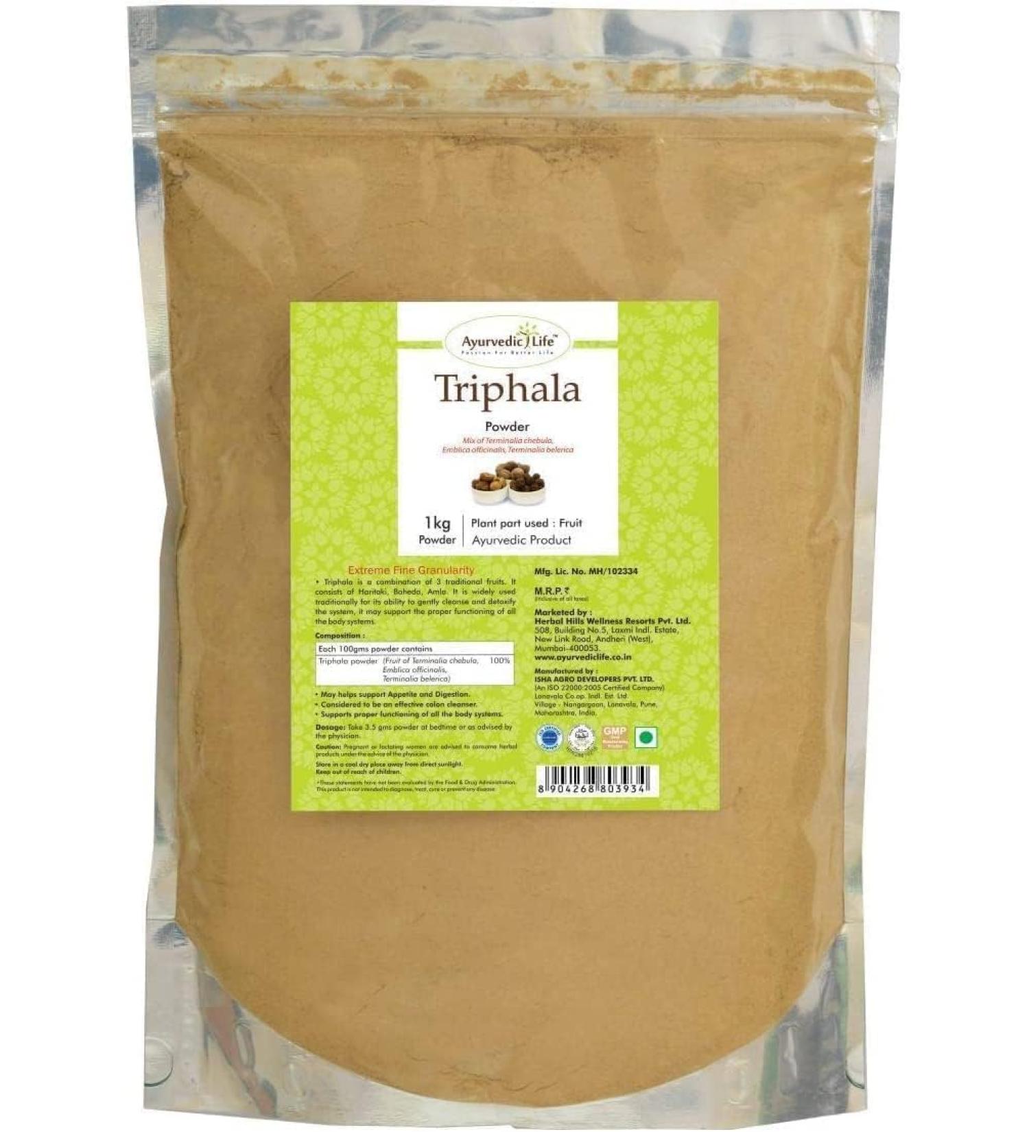 SENTA Ayurvedic Life Triphala Powder - 1 kg - Buy Online on GoSupps.com