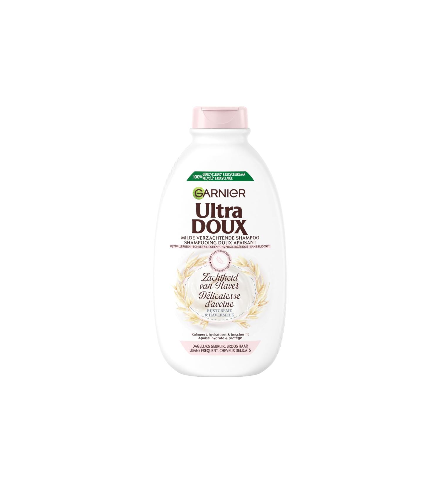 Garnier Garnier Ultra Gentle - Mild Soothing Shampoo - Softness of Oats - Brittle Hair and Sensitive Scalp Daily Use - 390 ml