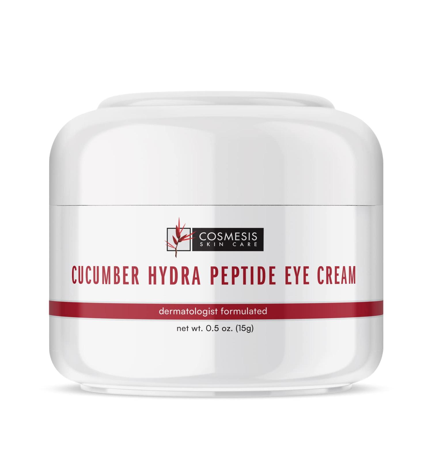 Cucumber Hydra Peptide Eye Cream | Reduce Fine Lines & Smooth Skin | 0.50 oz - Cosmesis - Buy Online on GoSupps.com