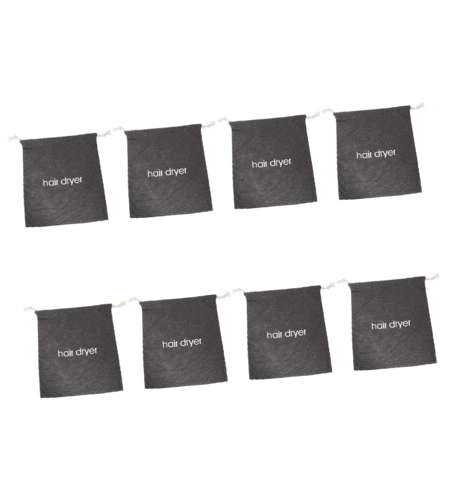 BIUDECO 8 Pcs Hair Dryer Storage Bag Travel Carry on Backpack Black Backpack Blow Dryer Travel Bag Canvas - Buy Online on GoSupps.com