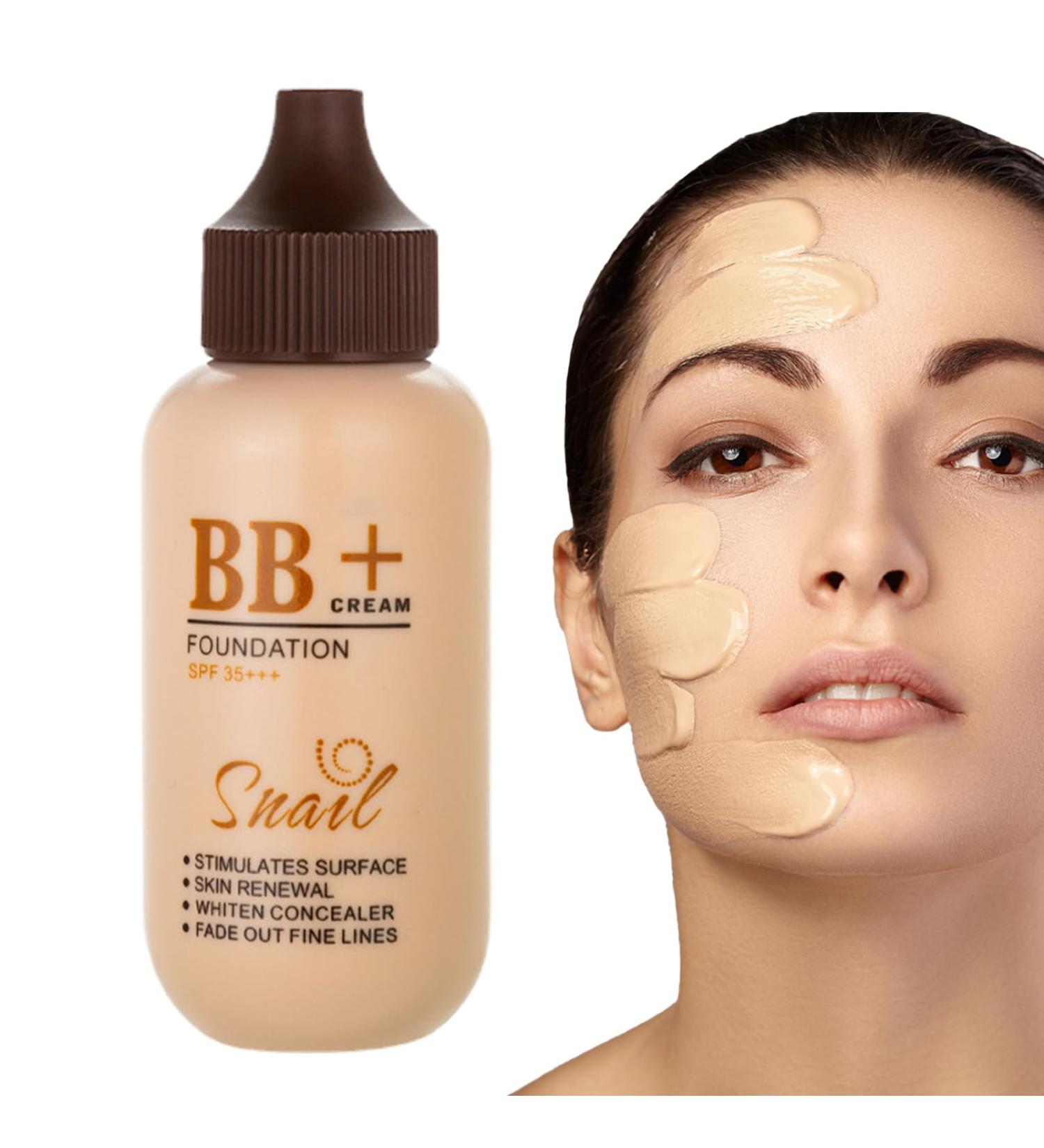 Moisturizing Liquid Foundation 40ml Creamy Liquid Concealer Foundation Makeup Antiperspirant Concealer Makeup and Corrector Whitening Cream Contouring Makeup for Duqulle Ivory White - Buy Online on GoSupps.com