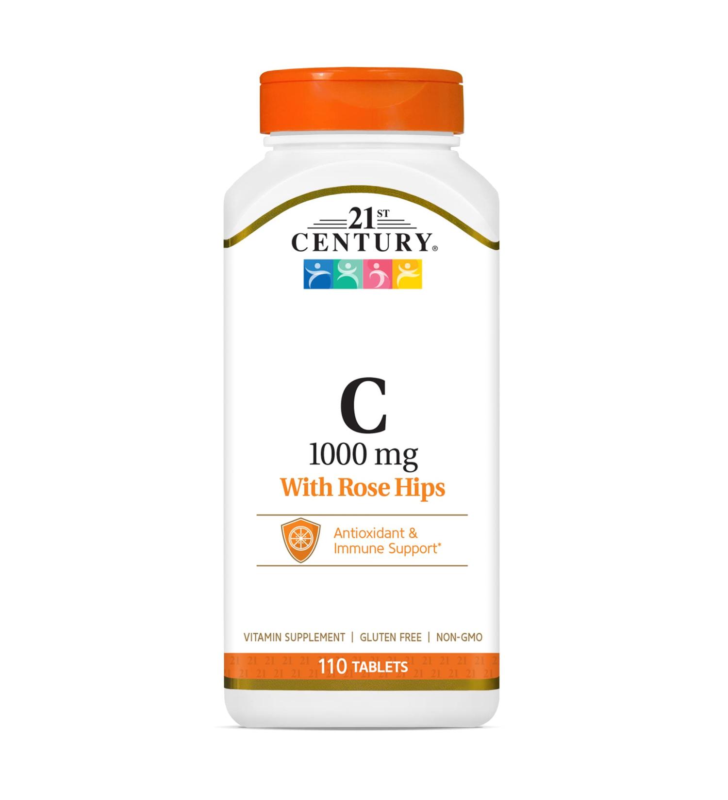 21st Century Vitamin C with Rose Hips 1000 mg - 110 Tablets for Immune Support - Buy Online on GoSupps.com