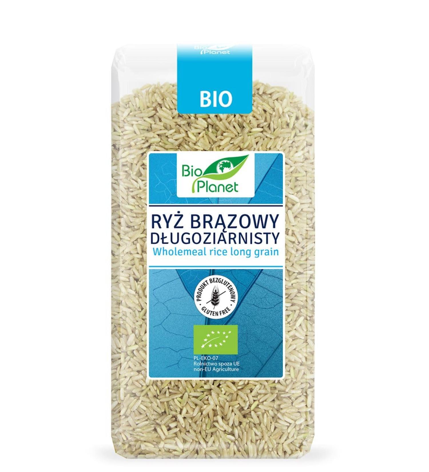 Glutenfree long grain brown rice BIO 500 g BIO PLANET - Buy Online on GoSupps.com