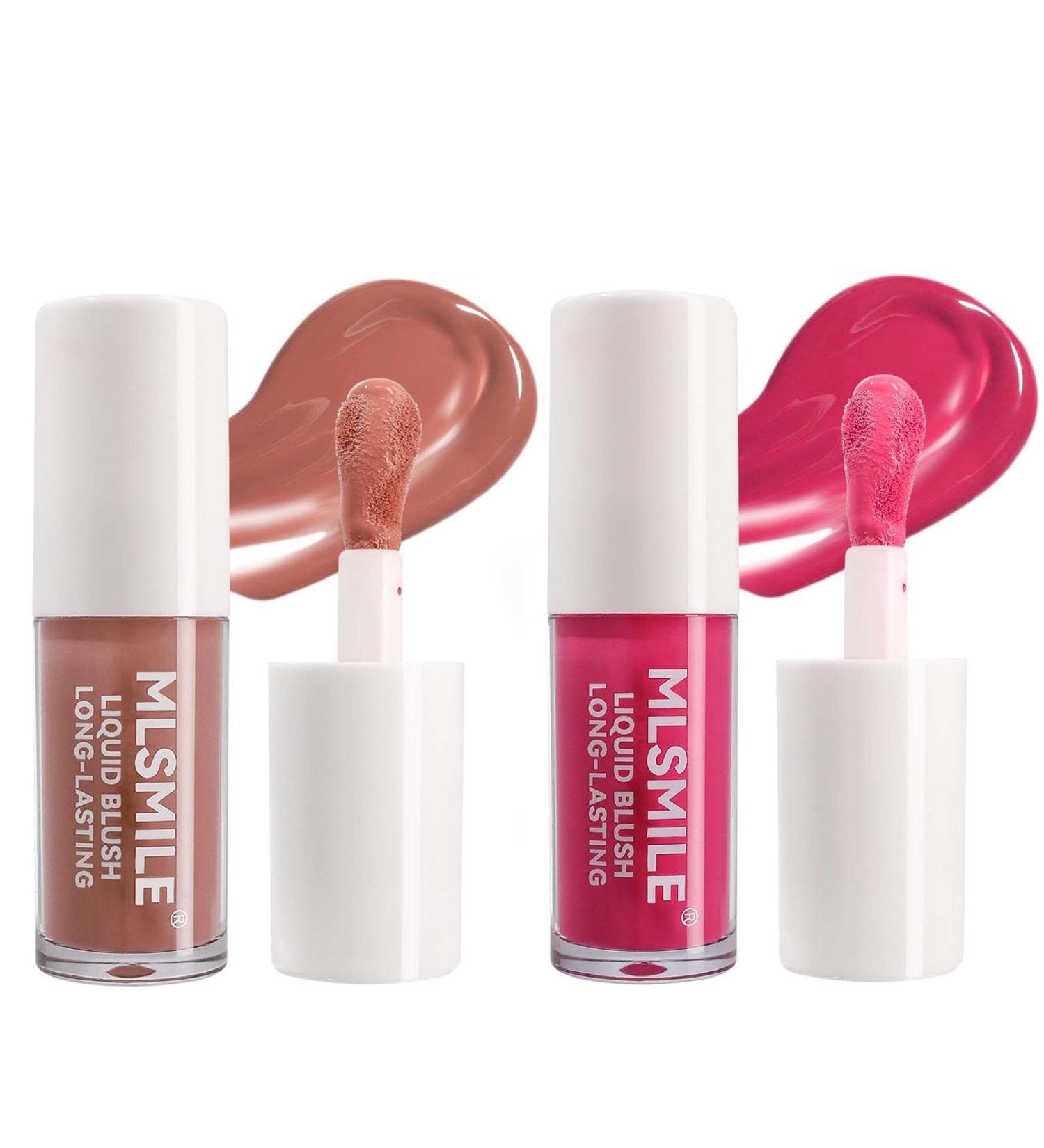 Liquid Blush Makeup Cheek Blush Soft Face Cream Dewy Finish Lightweight Long Lasting Waterproof Natural Look Easy to Use 2 Colors - Buy Online on GoSupps.com