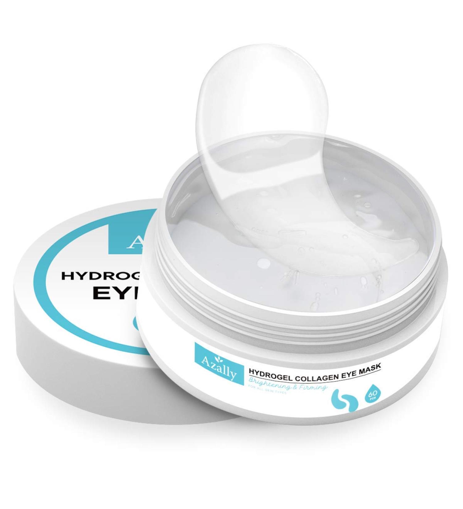 AZALLY Hydrogel Collagen Eye Mask - 60pcs Anti-Aging Under Eye Patches for Puffy Eyes Treatment - Buy Online on GoSupps.com