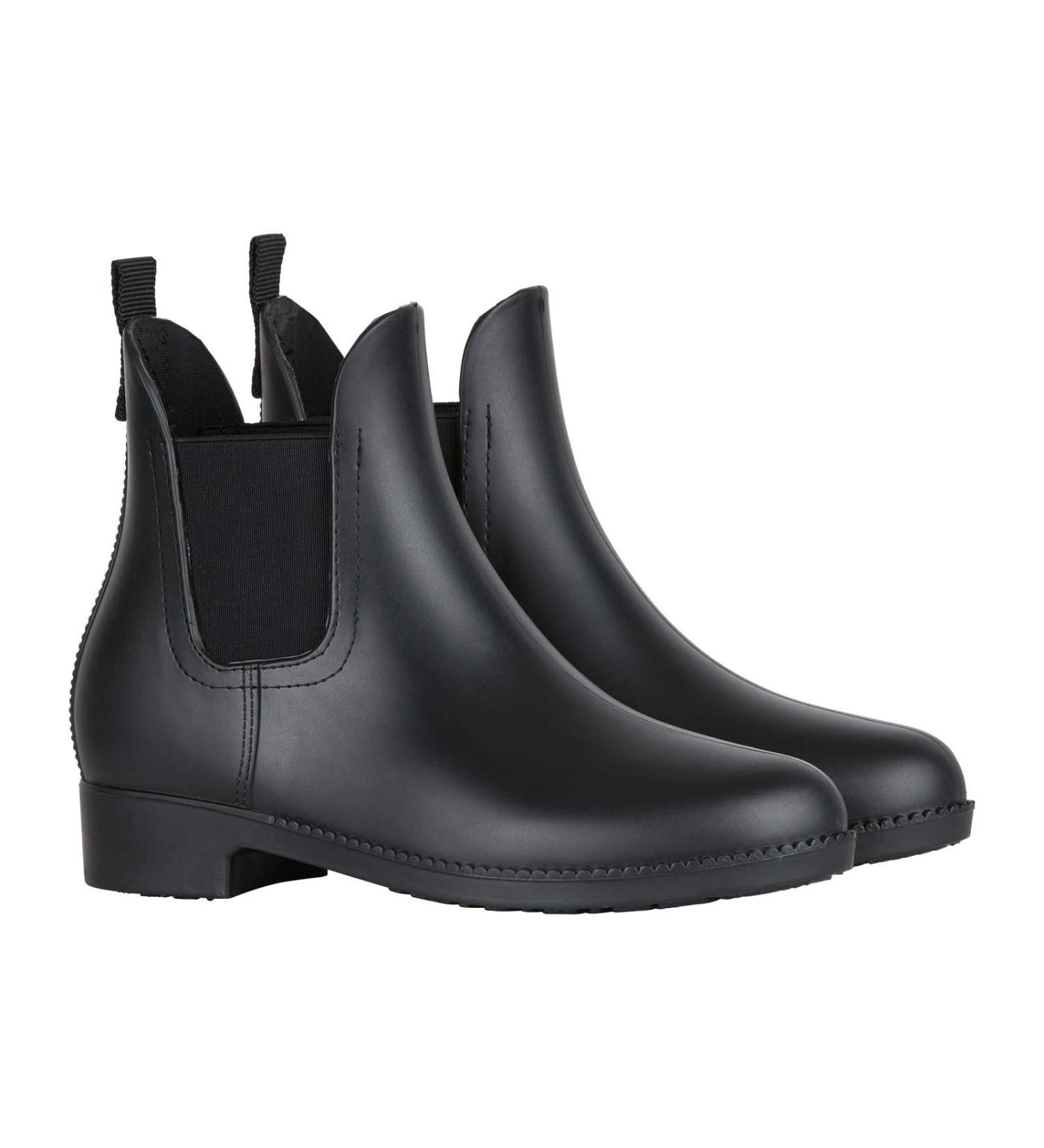 Horze Bonn Kids Rubber Paddock Boots Black EU 34 - Durable & Comfortable Riding Boots for Young Riders - Buy Online on GoSupps.com