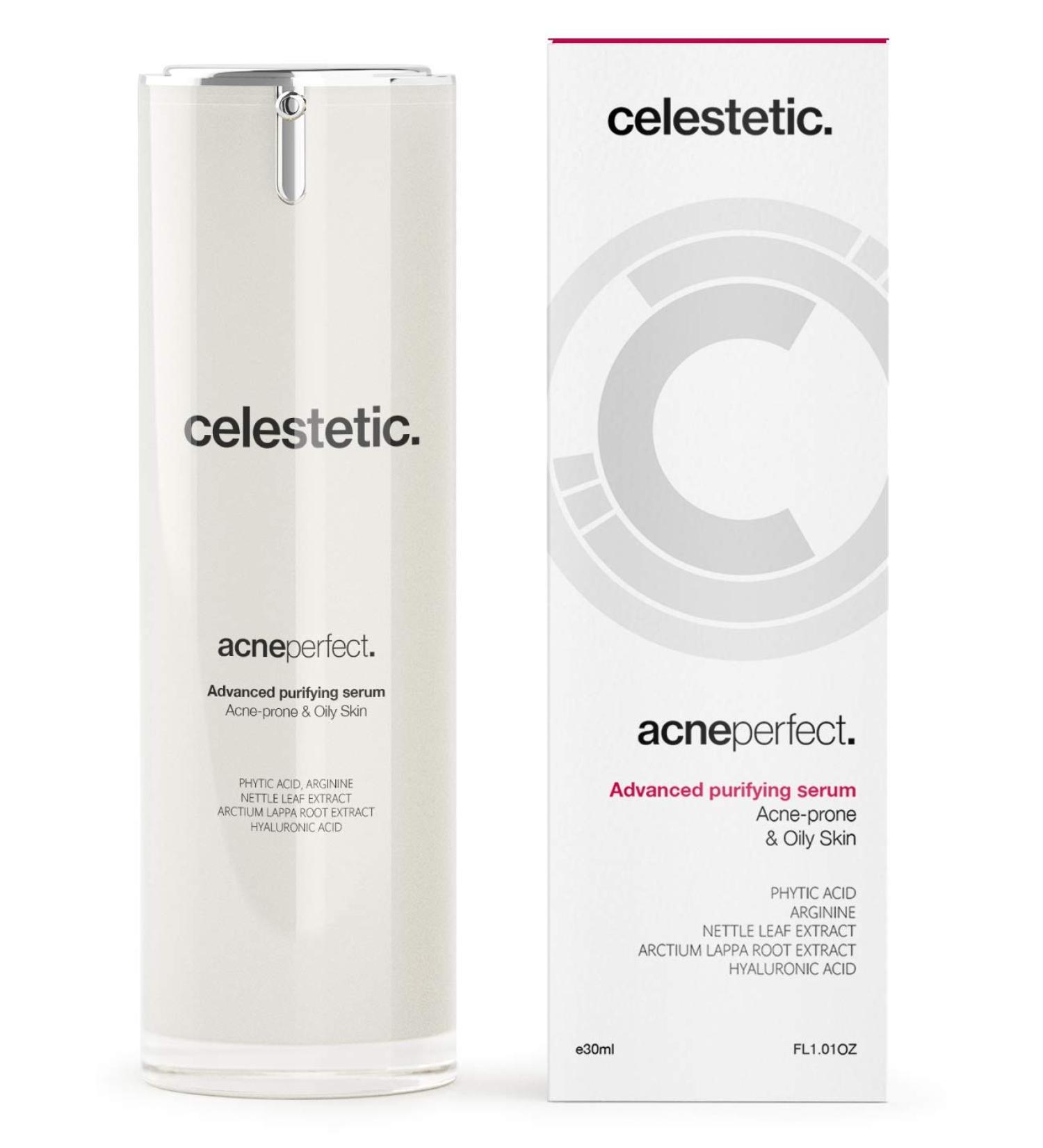  Celestetic AcnePerfect - Purifying and Mattifying Serum for Oily and Combination Skin - 30 ml - Celestetic Cosmeceuticals - Belgium - Buy Online on GoSupps.com