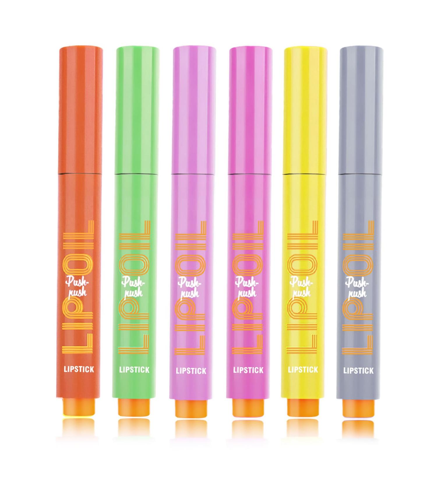 Aibyks Lip Plumping Gloss Click Lip Gloss Pen - Click Lipstick Non-Sticky Solid Lip Gloss - Jelly Lip Plumping Pen Long Lasting Lip Gloss - Buy Online on GoSupps.com