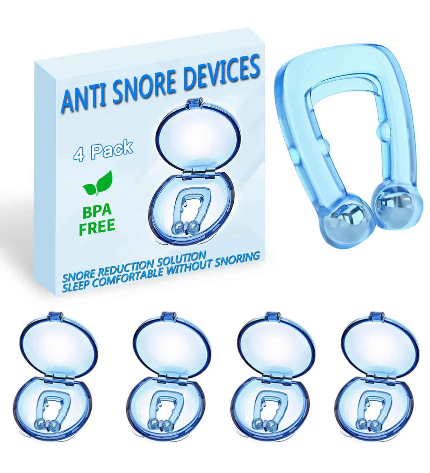 Lyplus Anti Snoring Nose Clips - 4 Pack Magnetic Device | 2022 New Version (Blue) - Buy Online on GoSupps.com