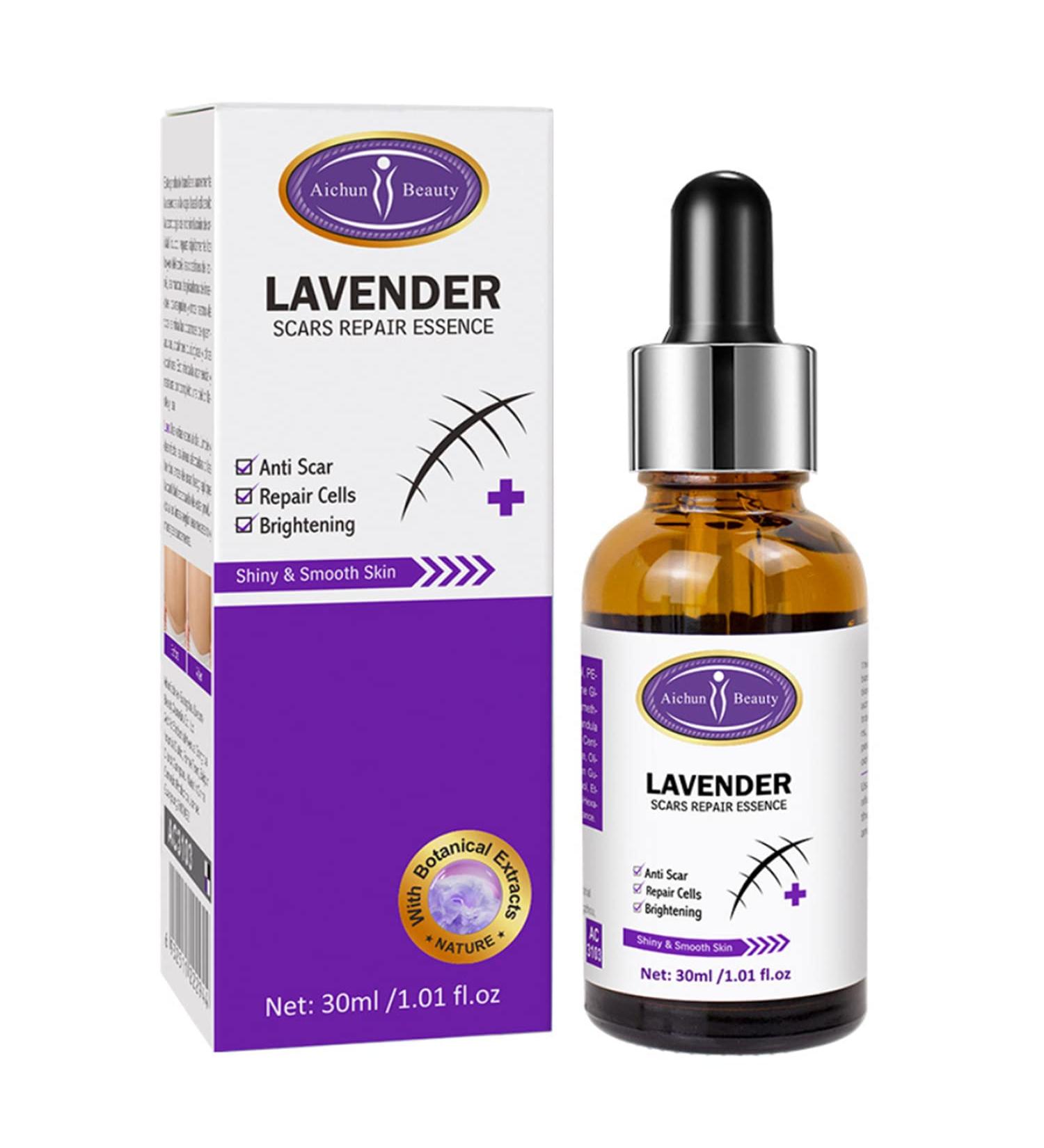 AICHUN BEAUTY Lavender Extract Scar Repair Essence | Anti-Scar Essential Oil for Smooth Skin | 30ml - Buy Online on GoSupps.com