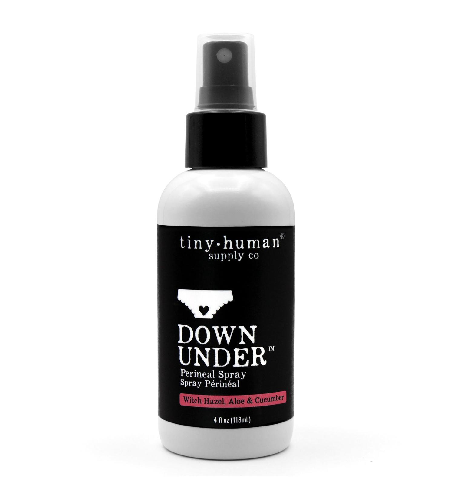 Tiny Human Supply Co Down Under Herbal Perineal Spray 4oz 97% Organic Herbal Postpartum Relief Soothing Natural Mist for Mama Hospital Birth Kit Essential Made in USA - Buy Online on GoSupps.com