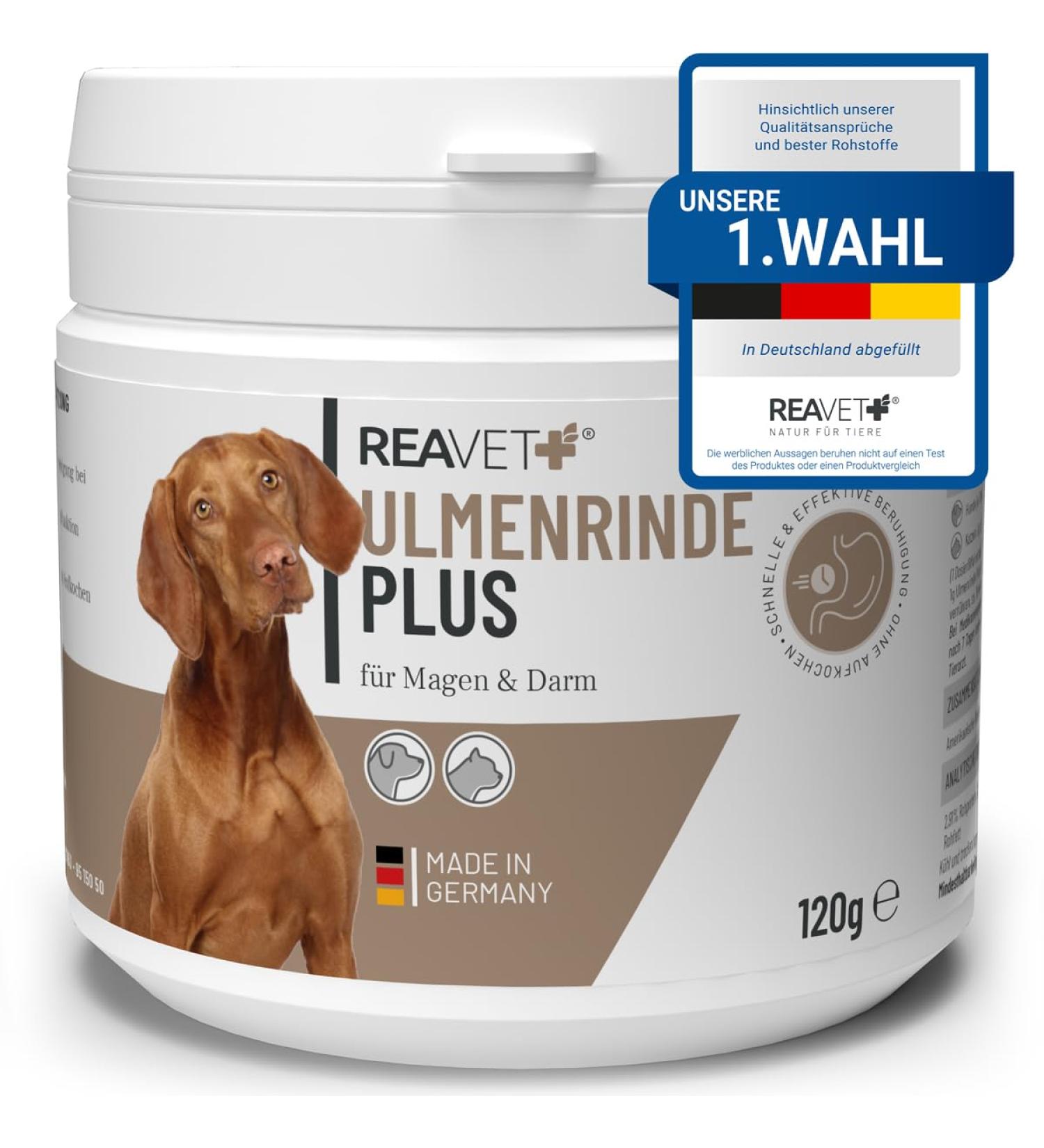 Reavet USA Elm Bark for Dogs & Cats - 120g | Natural Mucus Support & Digestive Health | Premium Quality Slippery Elm - Buy Online on GoSupps.com