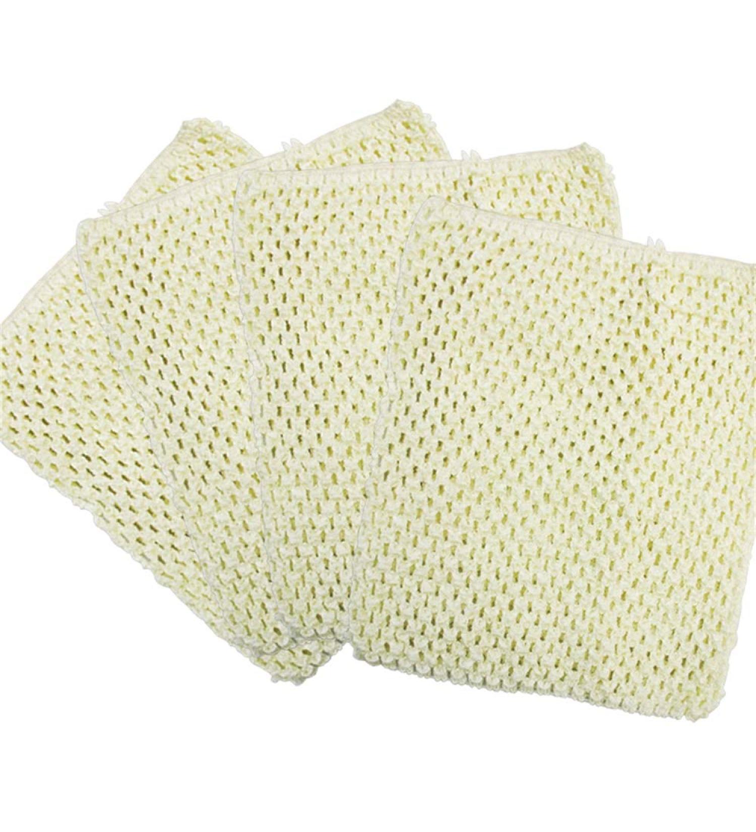 4pcs Crochet Tube Top Tutu Dress for Baby Girls | Ivory Pettiskirt Set - Buy Online on GoSupps.com