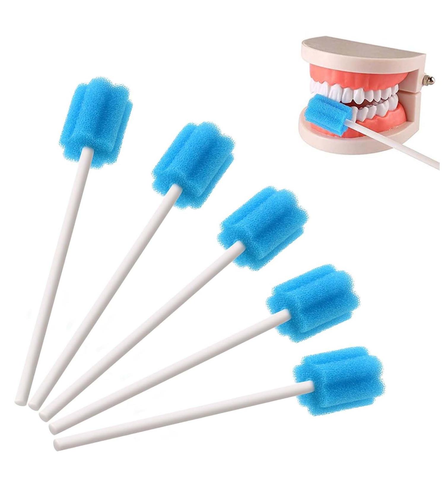 100 Pieces Oral Care Sticks - Taste Neutral Cotton Swabs for Dental Clinics | Premium Oral Hygiene & Mouth Care - Buy Online on GoSupps.com