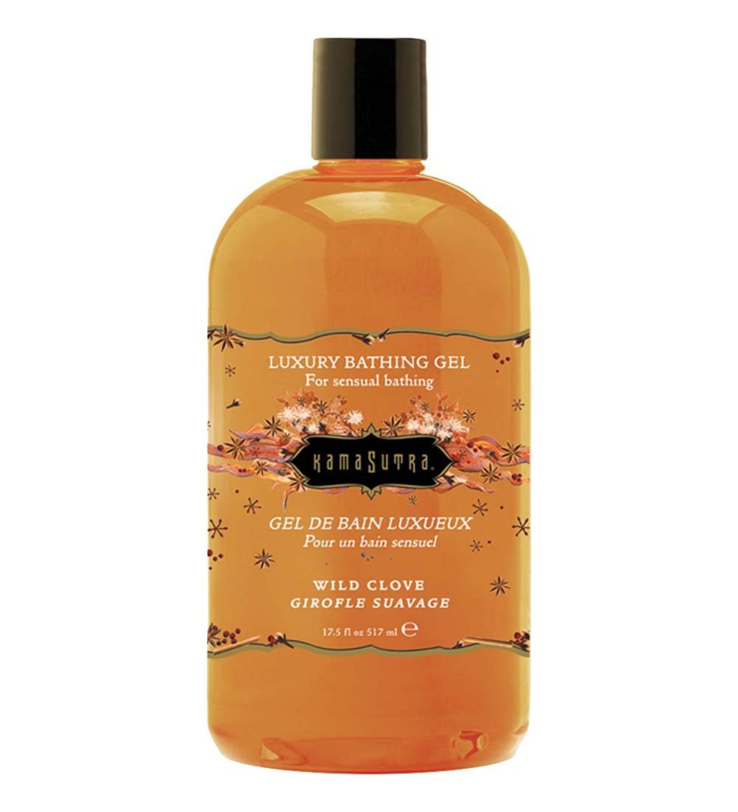 Kama Sutra Luxury Bathing Gel - Wild Clove 17.5 Fl Oz | Premium Body Wash for a Sensual Experience | International Shipping Available - Buy Online on GoSupps.com