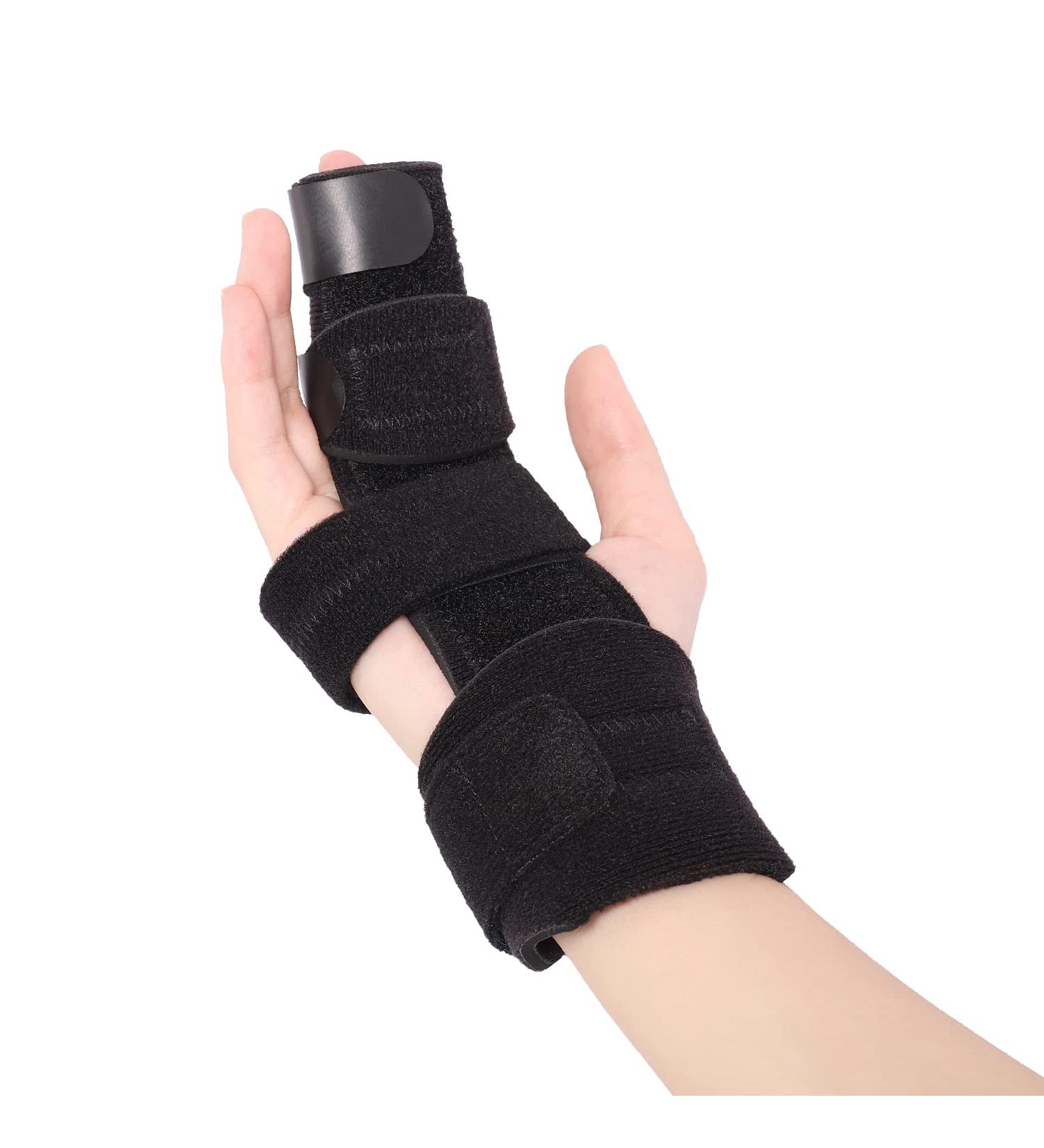 Scurnhau Trigger Finger Splint - Reversible Brace for Mallet Finger & Arthritis - Hand Support for Metacarpal Fracture - S/M Size - Buy Online on GoSupps.com