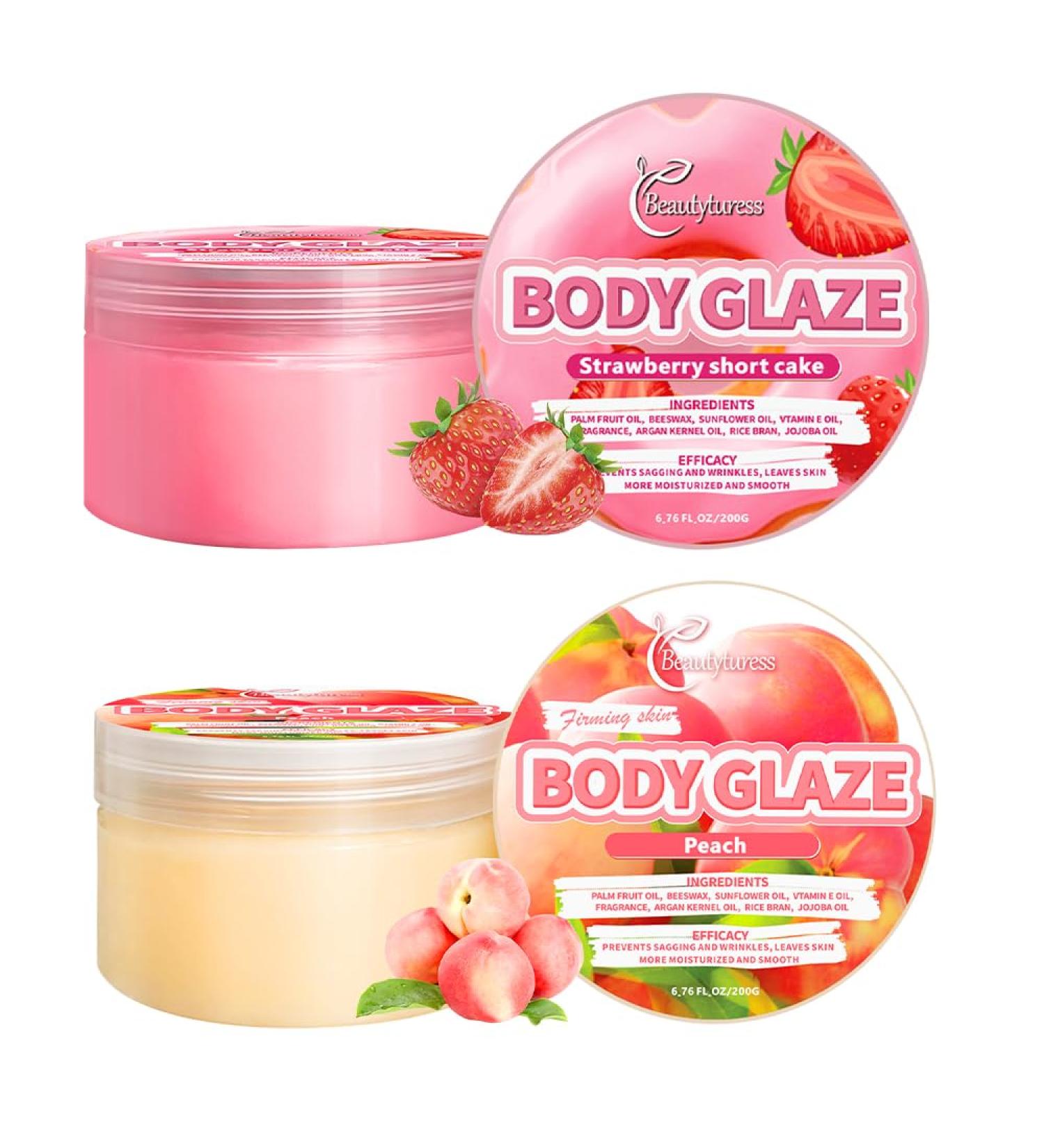 Body Glaze 200g Body Butter for Women & Men - Shea Butter Extraction Body Cream- Enrich in Vitamin E Oil - Anti-aging Nourishing and Smoothing the Skin Idea Gift Long-lasting Moisturizing - Buy Online on GoSupps.com