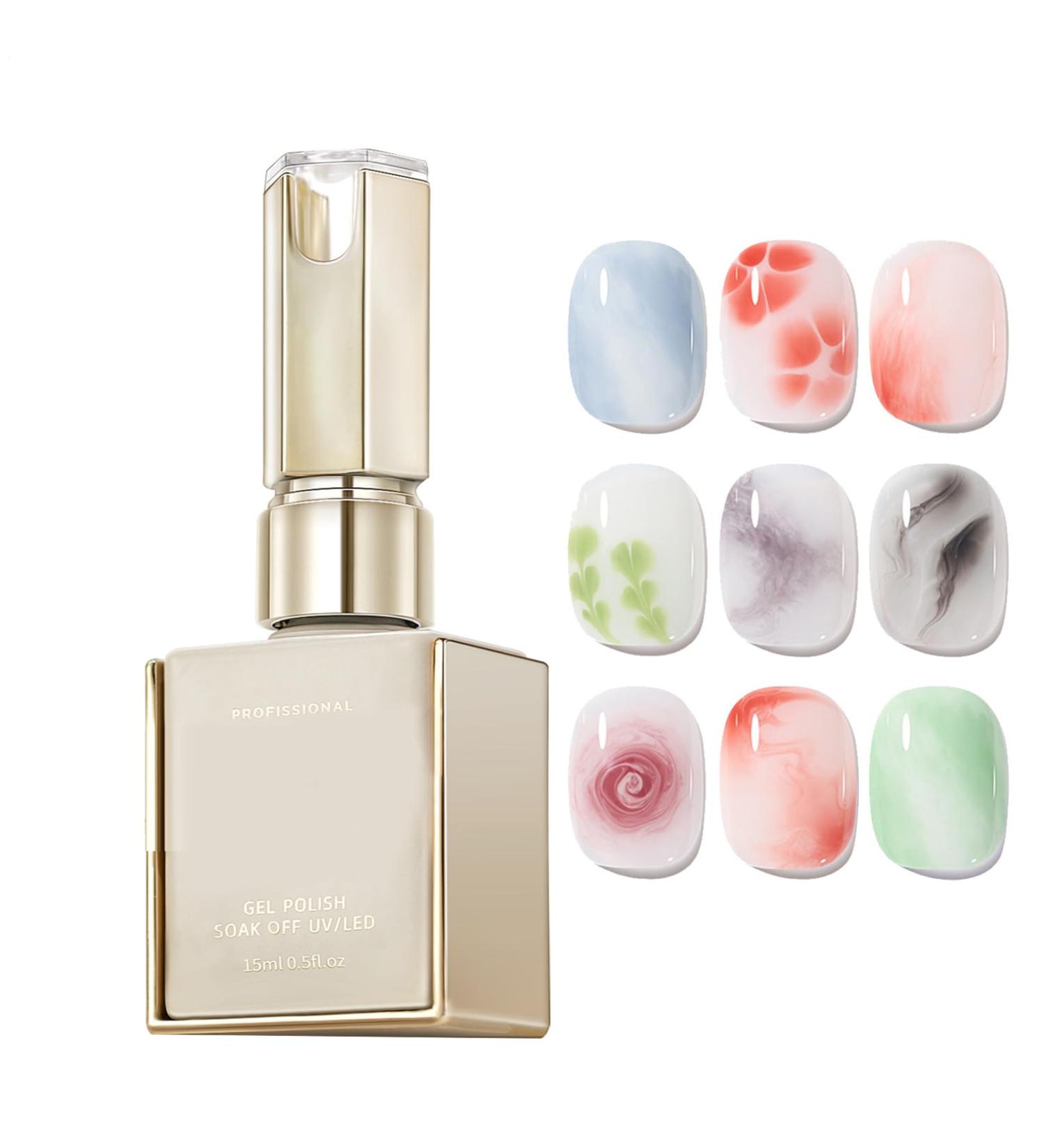 Gel Effect | 15ml UV/LED Curing - Strong Nail Base with Long-Lasting Bloom Effect for Going Out Travel Home & School - Buy Online on GoSupps.com