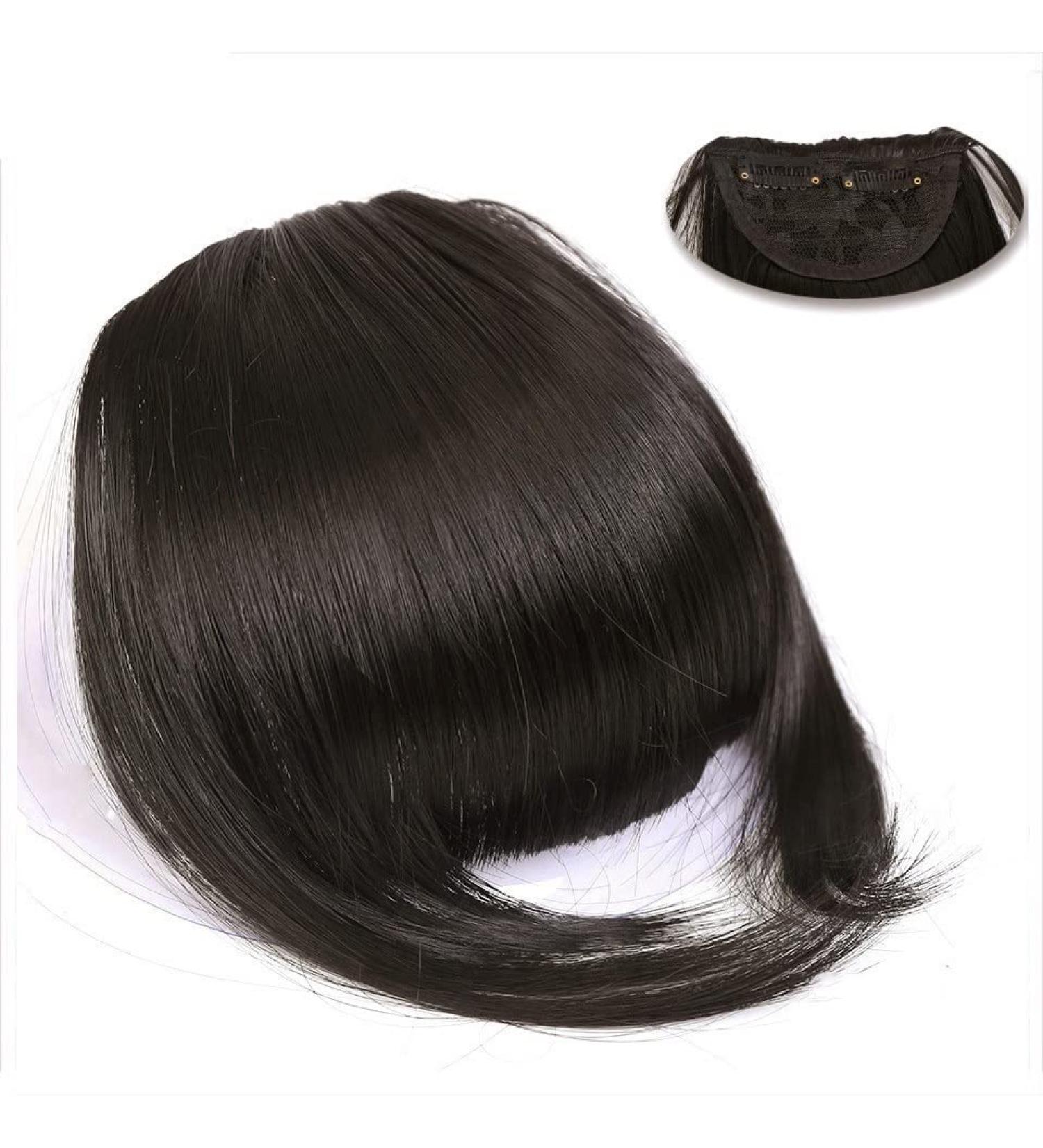 Bangs Hair Clip Synthetic Clip in Hair Bangs Extension French Bang Hairpiece Clip in Thick Natural Full Front Neat Bangs with Temple for Women Girls Bangs Clip in Hair (Color : 007 Size : 15cm) 15cm 007 - Buy Online on GoSupps.com