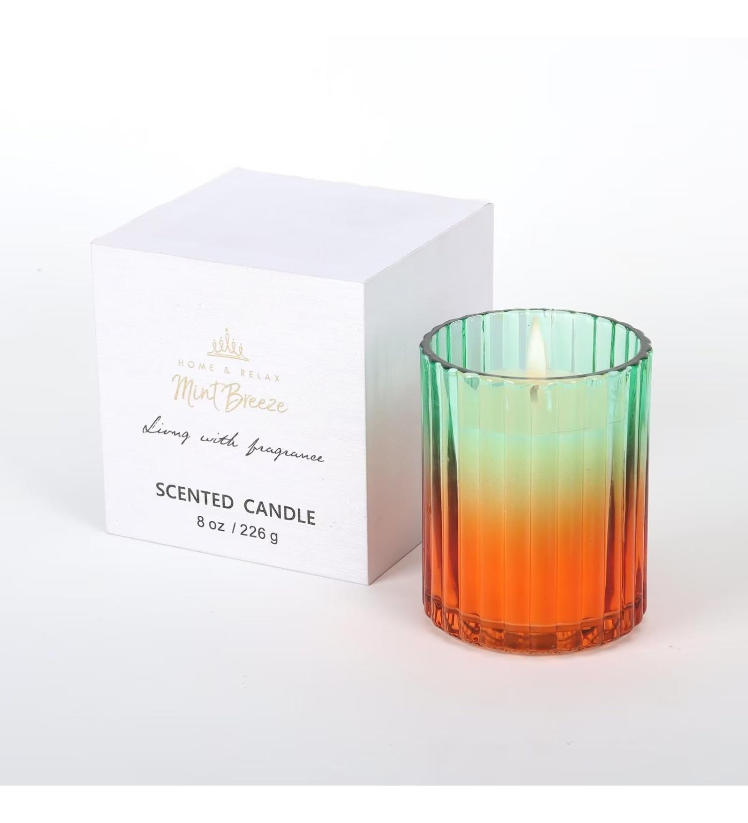 HOME & RELAX Scented Candle | Natural Soy Wax | Special Shape & Multi-Colors | 48-Hour Burn | Perfect Gift for Birthdays & Men s Bedroom D cor - Buy Online on GoSupps.com