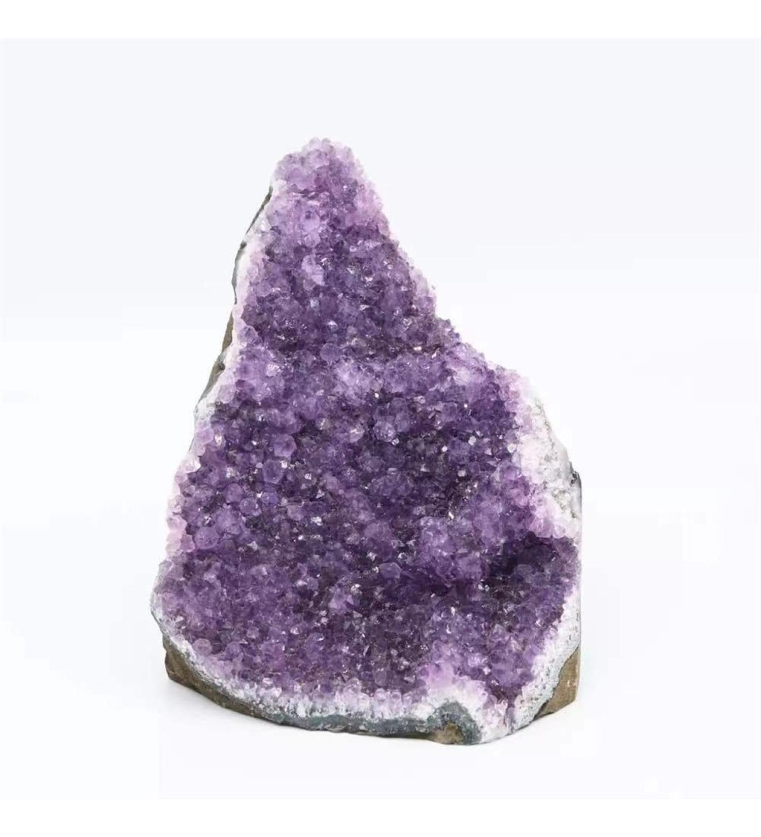 1pc 300g-1500g Natural Dark Amethyst Geode Stone Crystal Cluster Gift Ornaments Suitable for Home Crystals Stone Mineral Specimen - Buy Online on GoSupps.com