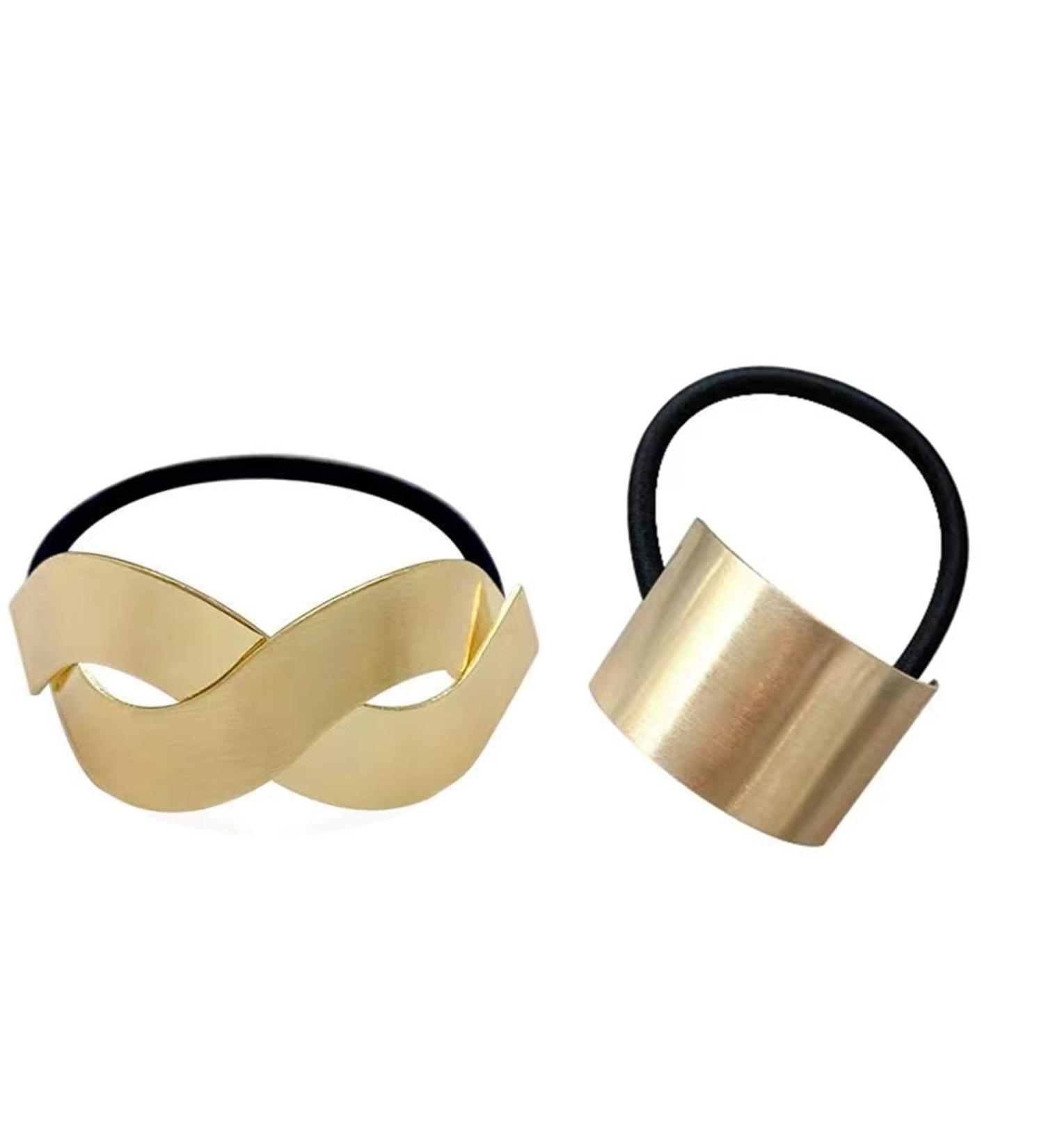 2pcs Ponytail Holders for Women & Girls | Elastic Hair Ties & Wrap Rope | Perfect Ladies Head Accessories Gift - Buy Online on GoSupps.com