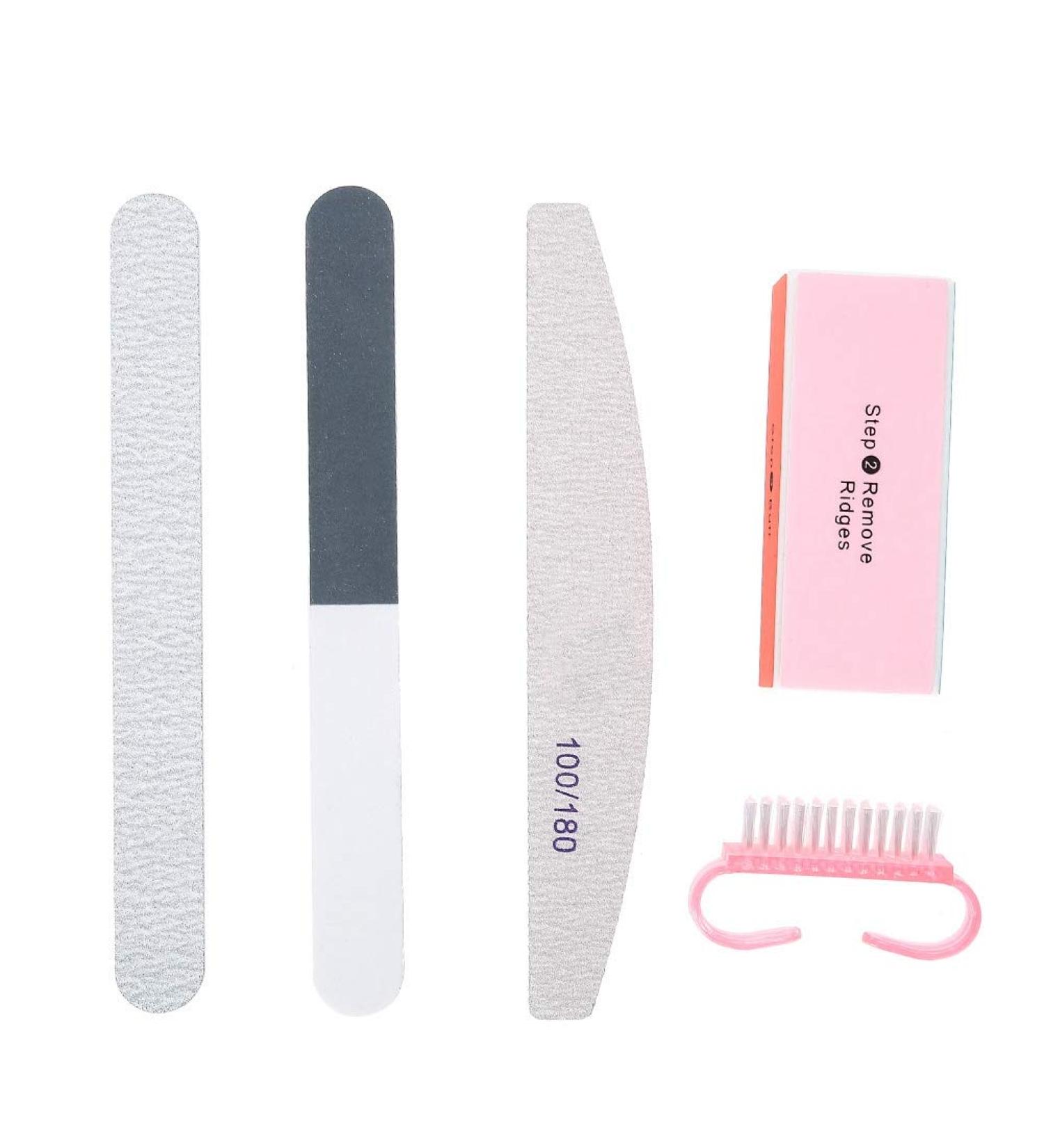 Nail Files Powder Brush Durable Buffing grit Accessories UV Gel Polish Tools for Home Professional use Portable Buffer Files Buffers Manicure Pedicure Care Kit Dead Skin - Buy Online on GoSupps.com