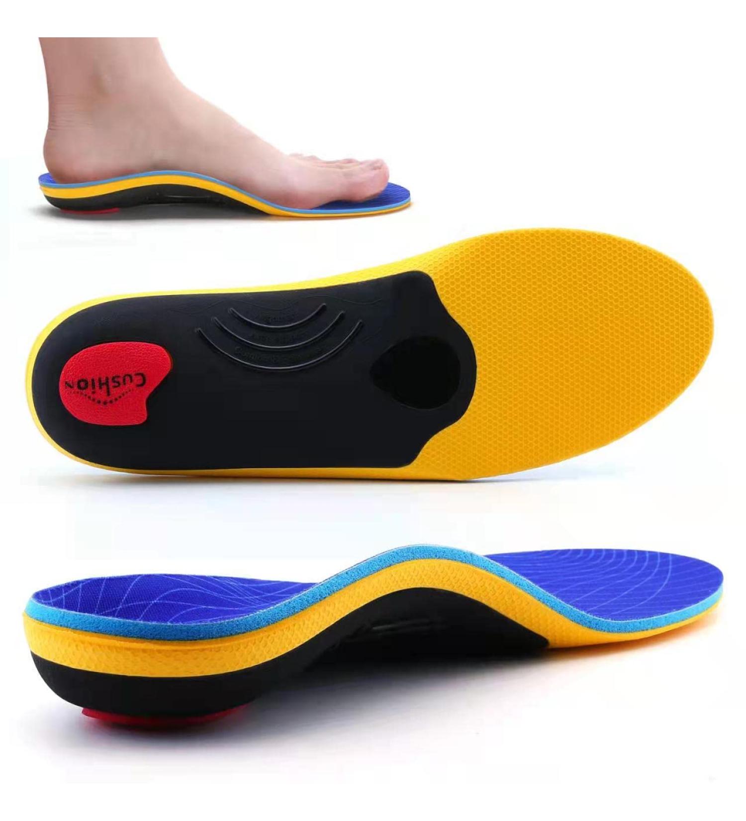VALSOLE Orthotic Insole Arch Support for Plantar Fasciitis & Overpronation - Blue UK-4-23cm - Buy Online on GoSupps.com