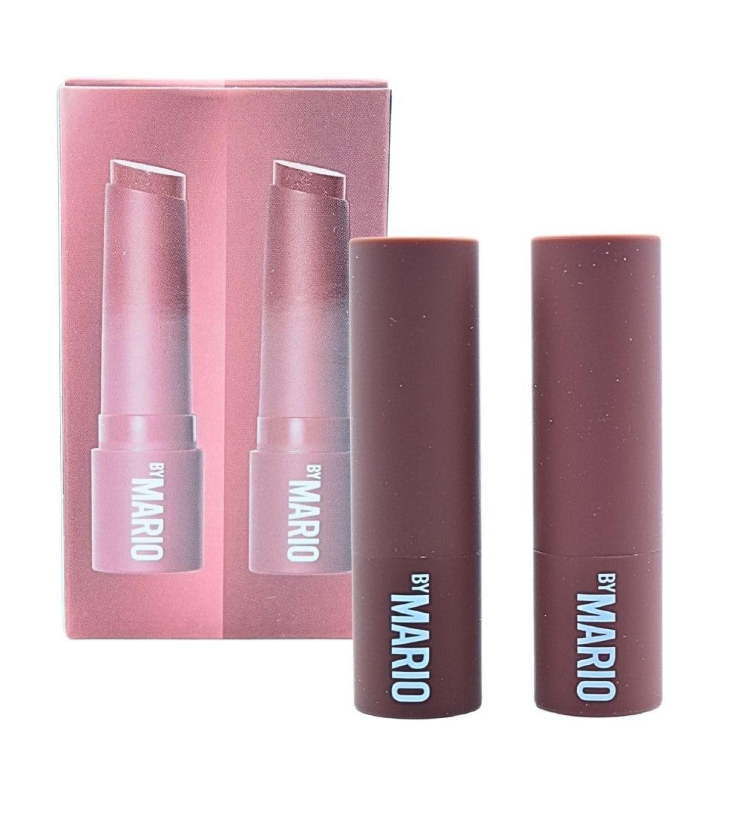 Buy Makeup by Mario Mini MoistureGlow Plumping Lip Serum Duo - Mauve Glow & Mocha Glow | International Shipping Available - Buy Online on GoSupps.com