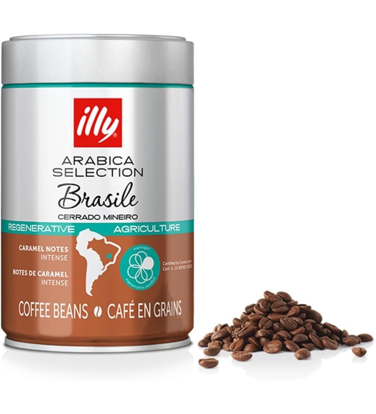 illy Coffee Beans Arabica Selection Brazil Cerrado Mineiro 100 Arabica with Notes of Caramel and Dried Fruit Intense Flavor Pack of 250 g - Buy Online on GoSupps.com