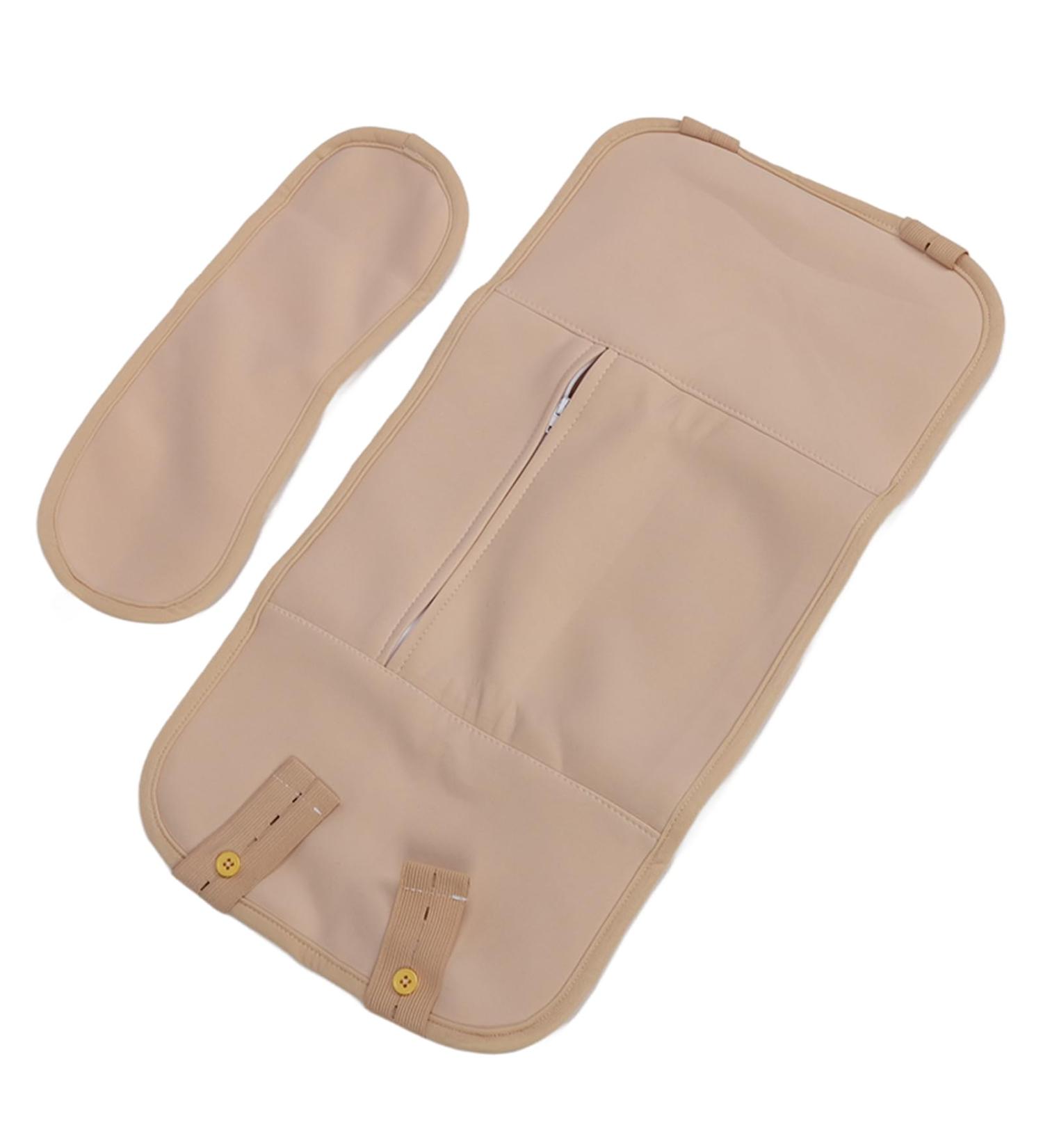 Castor Oil Waist Wrap - Reusable & Washable Leak Protector | Skin Color Button Waist Neck Pack for Pain Relief - Buy Online on GoSupps.com