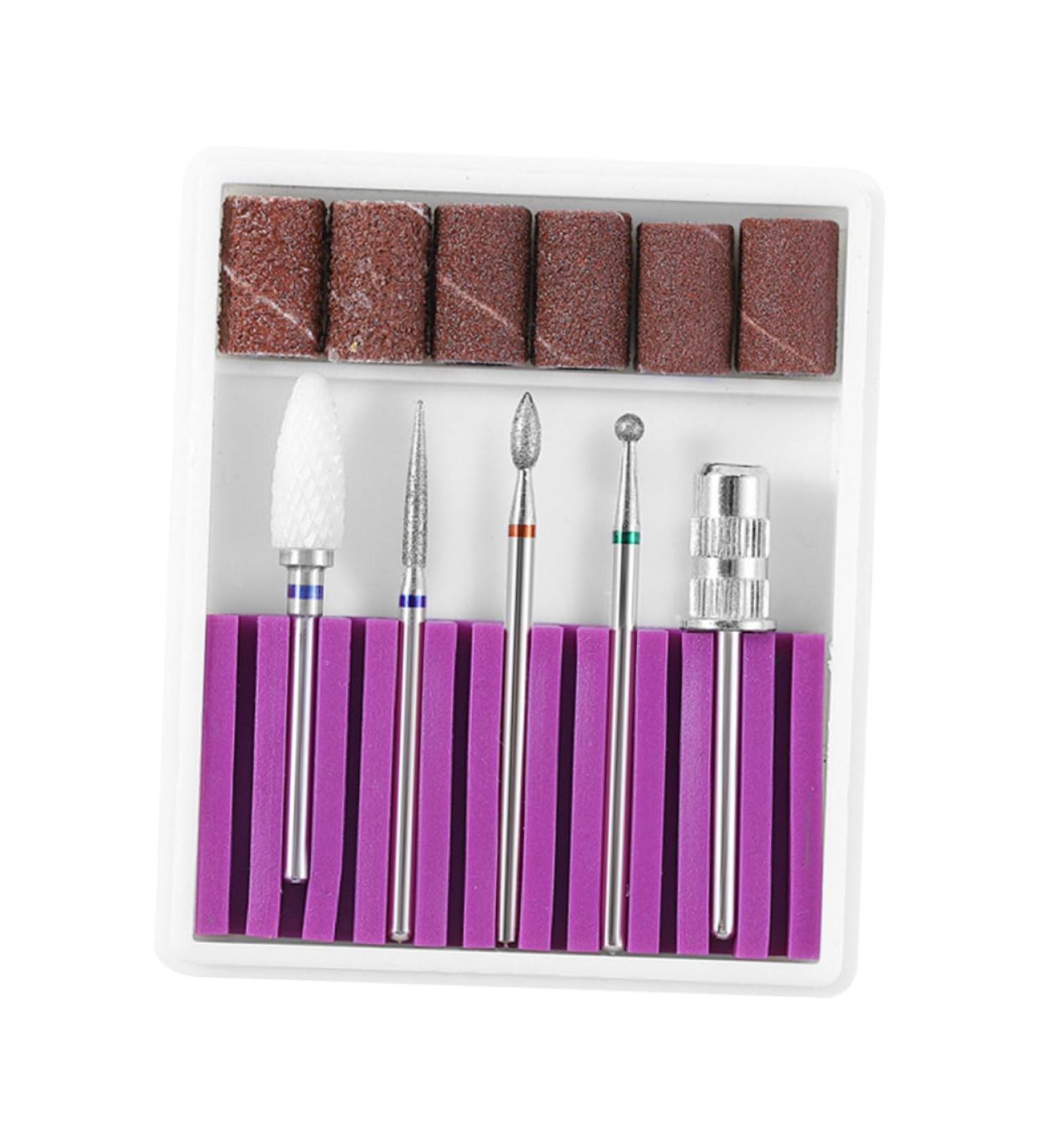Ipetboom 1 Set Faux Nails Artificial Nails Herramientas Para U as Manicure Tool Esterilizador De Manicure Nail Drill Bits Electric Manicure Nail File Tungsten Steel Grinding Head Purple - Buy Online on GoSupps.com