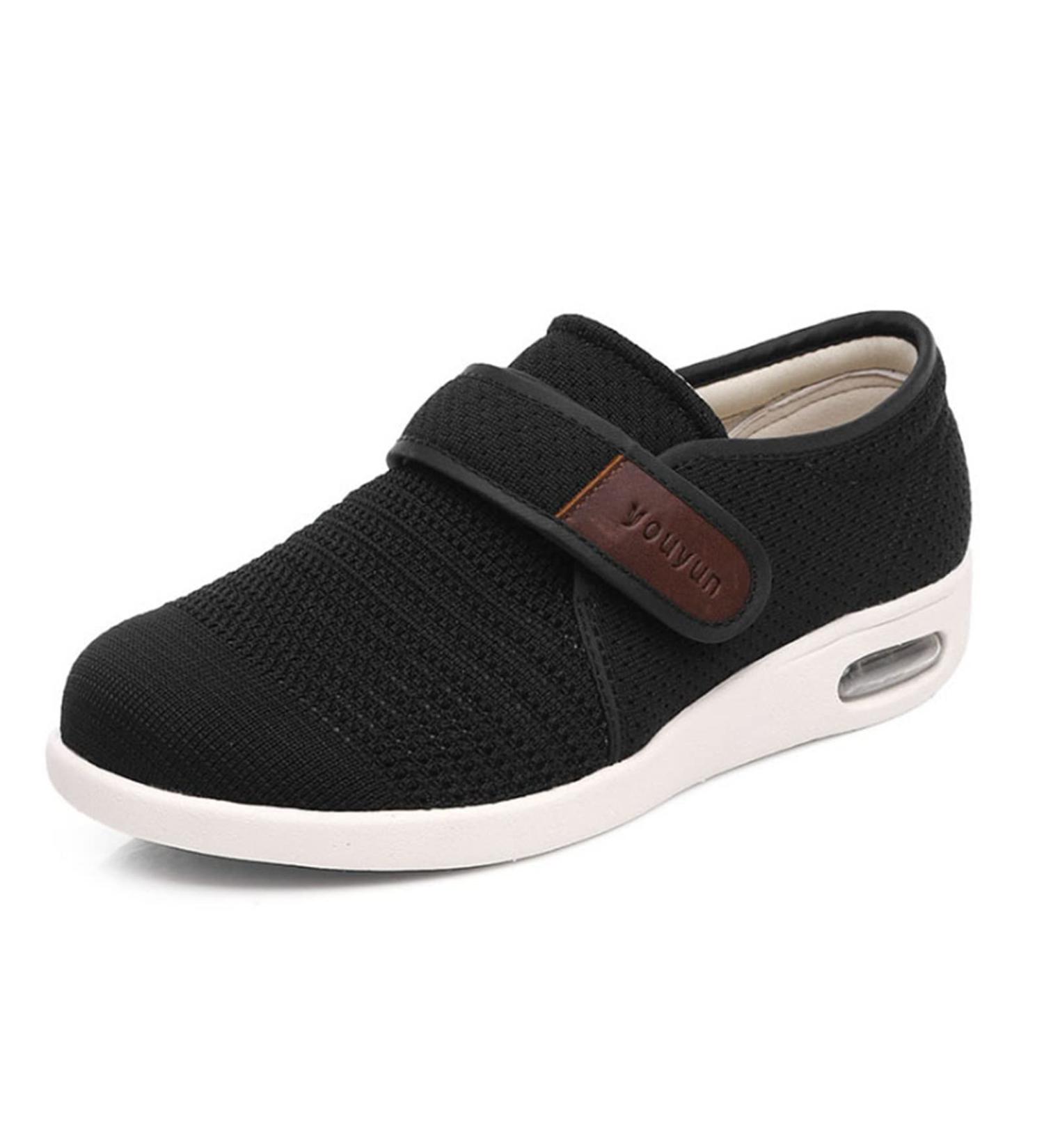 Men's Diabetic Wide Fit Memory Foam Slippers - Black - Perfect Gift for Healthier Feet - Buy Online on GoSupps.com