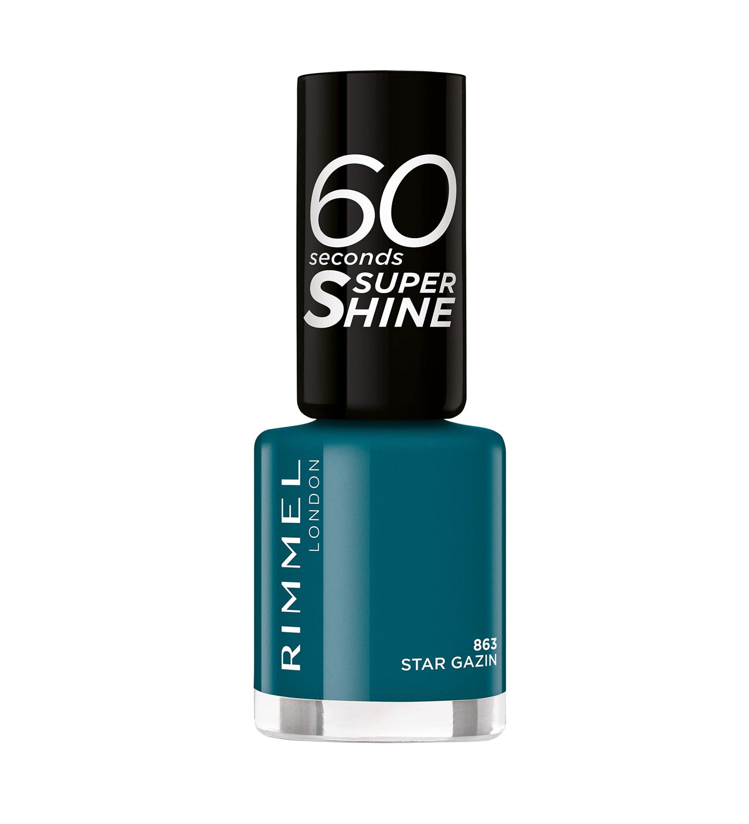 Rimmel London 60 Seconds Super Shine Nail Polish - 863 Star Gazin 863 Star Gazin 8 ml (Pack of 1) - Buy Online on GoSupps.com