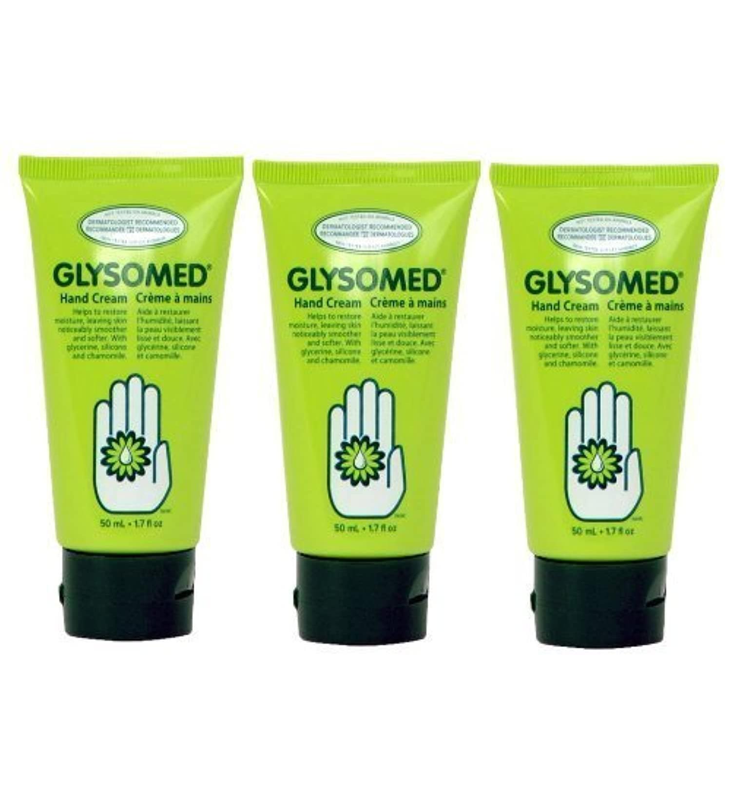 Glysomed Hand Cream Trio Pack - 3 Mini Travel Size Tubes 50mL/1.7oz - Buy Online on GoSupps.com