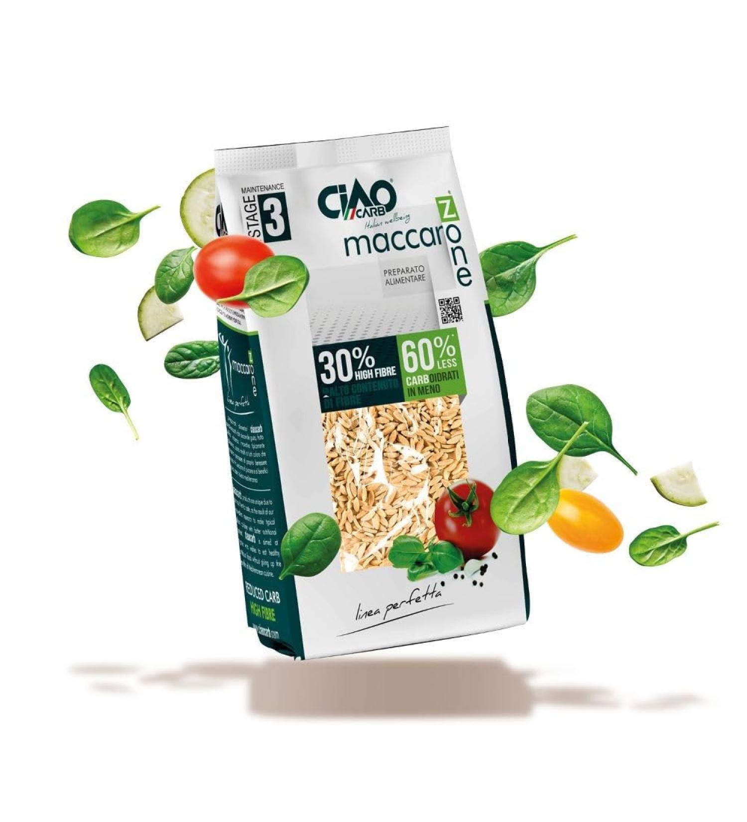 Ciao Carb Stage 3 Maccarozone High Protein Pasta Rice - Risoni 500g - Buy Online on GoSupps.com