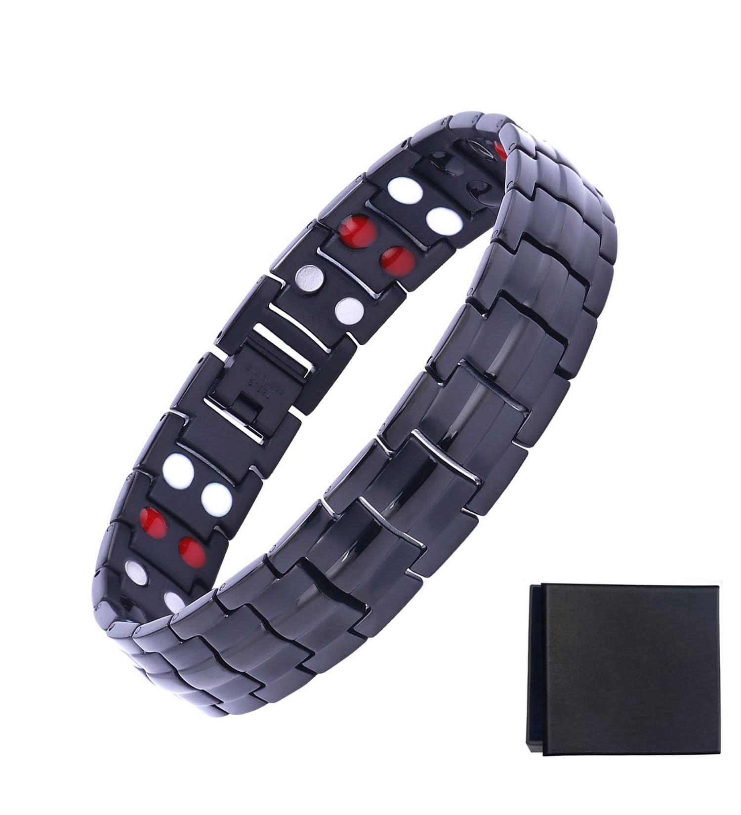 Buy Titan-Power Magnetic Hardening Tape Bracelets for Arthritis - Adjustable 3500 Gauss Men's Health Magnet - Buy Online on GoSupps.com