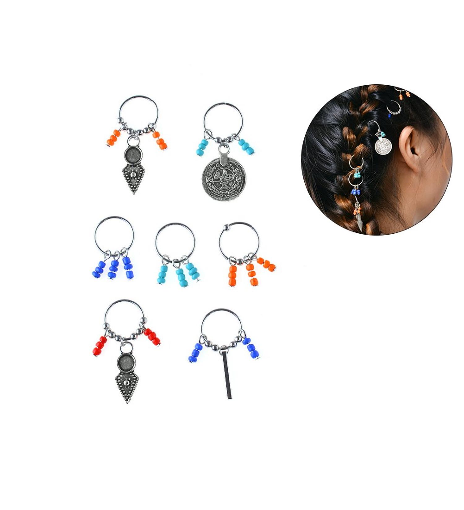Buy Frcolor Hair Braid Rings - Stylish Hair Charms & Accessories for Unique Hairstyles | International Shipping Available - Buy Online on GoSupps.com